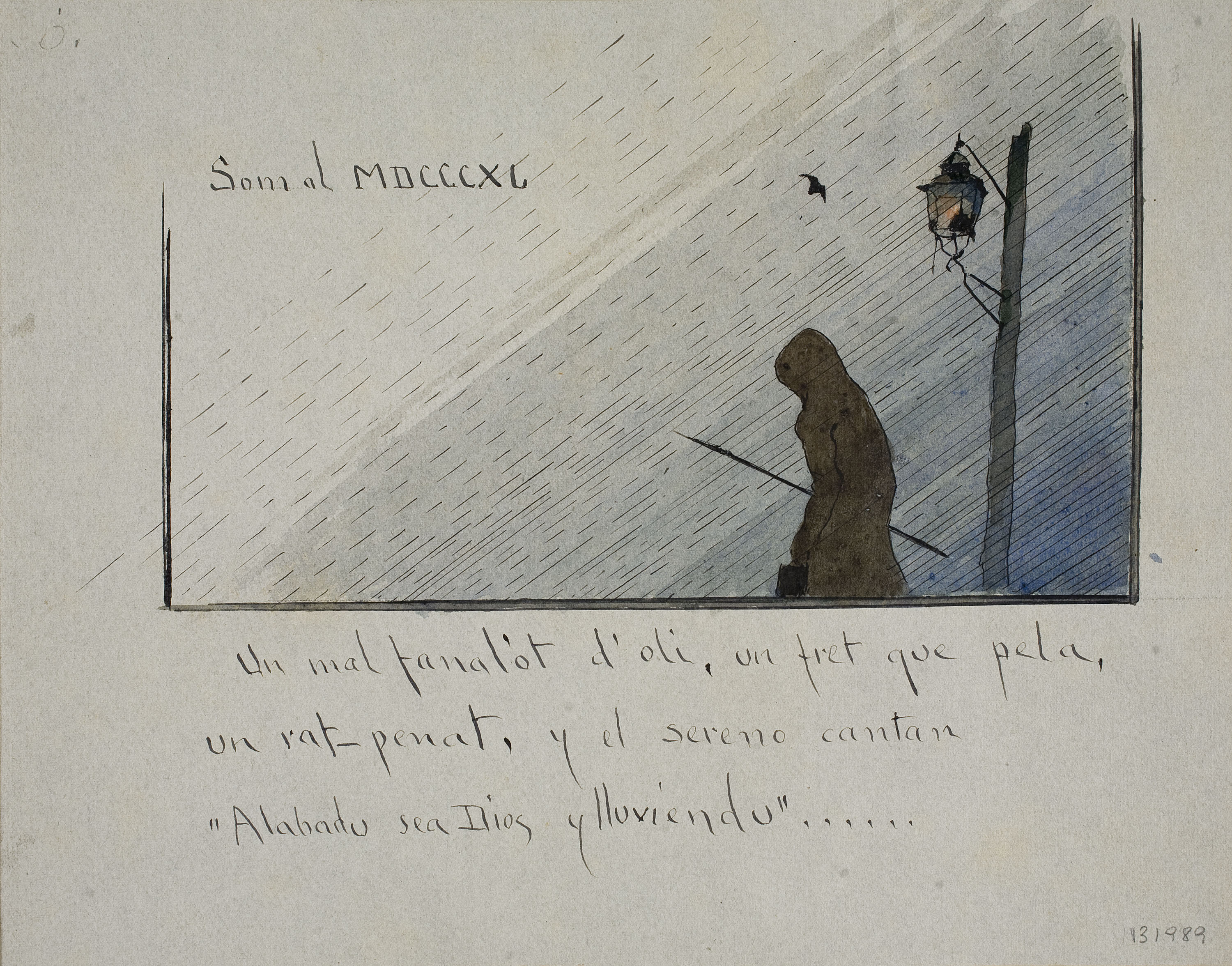 image for: Modest Urgell - El sereno - 1918