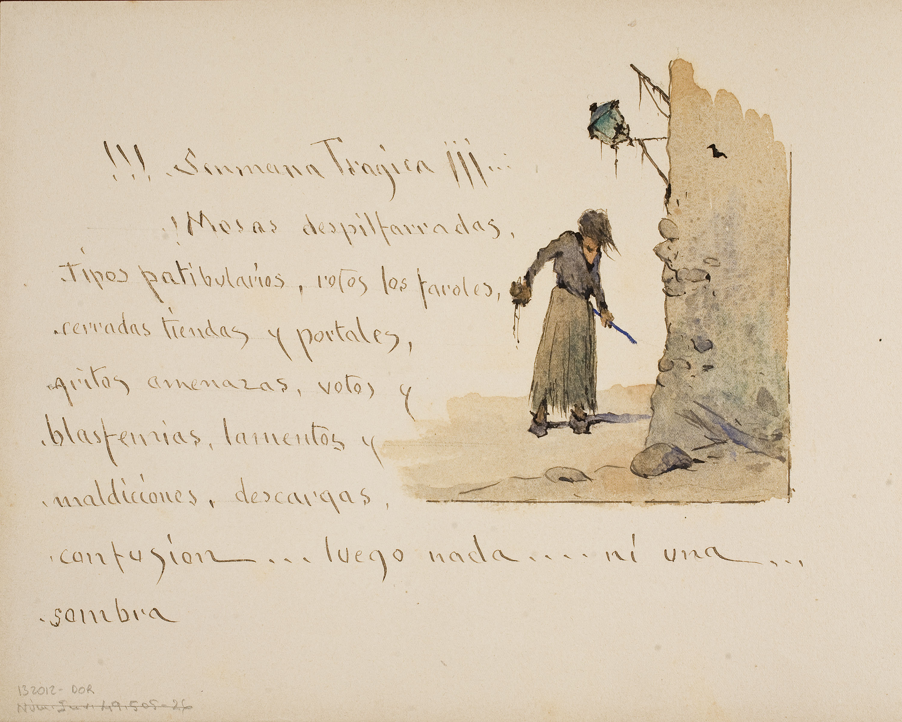 image for: Modest Urgell - May podria ser Acadèmic serio y formal un Katúful (anvers) / !!! Senmana Tragica¡¡¡ (revers) - 1918 [1]