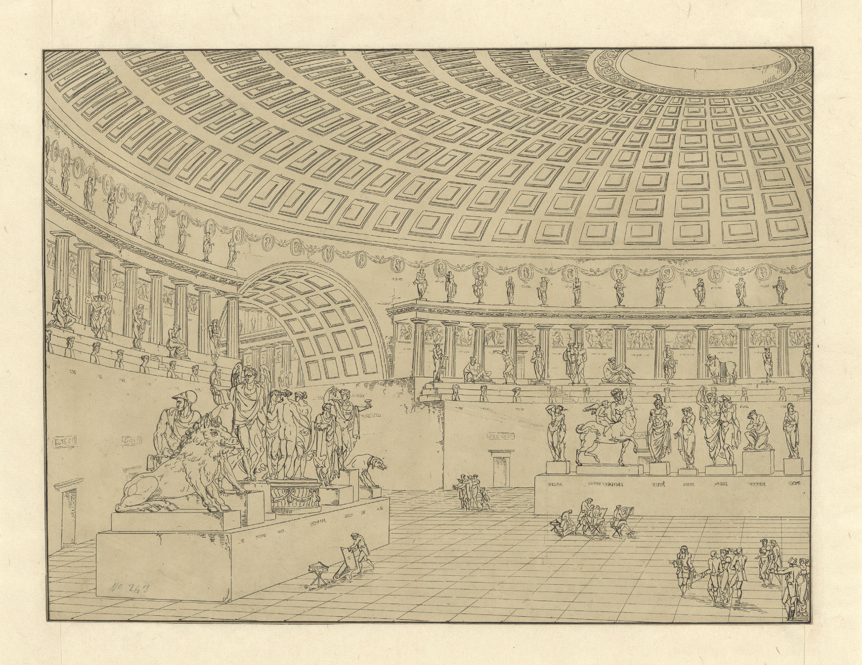 image for: Antonio Basoli - Galeria d&#039;escultures - 1810