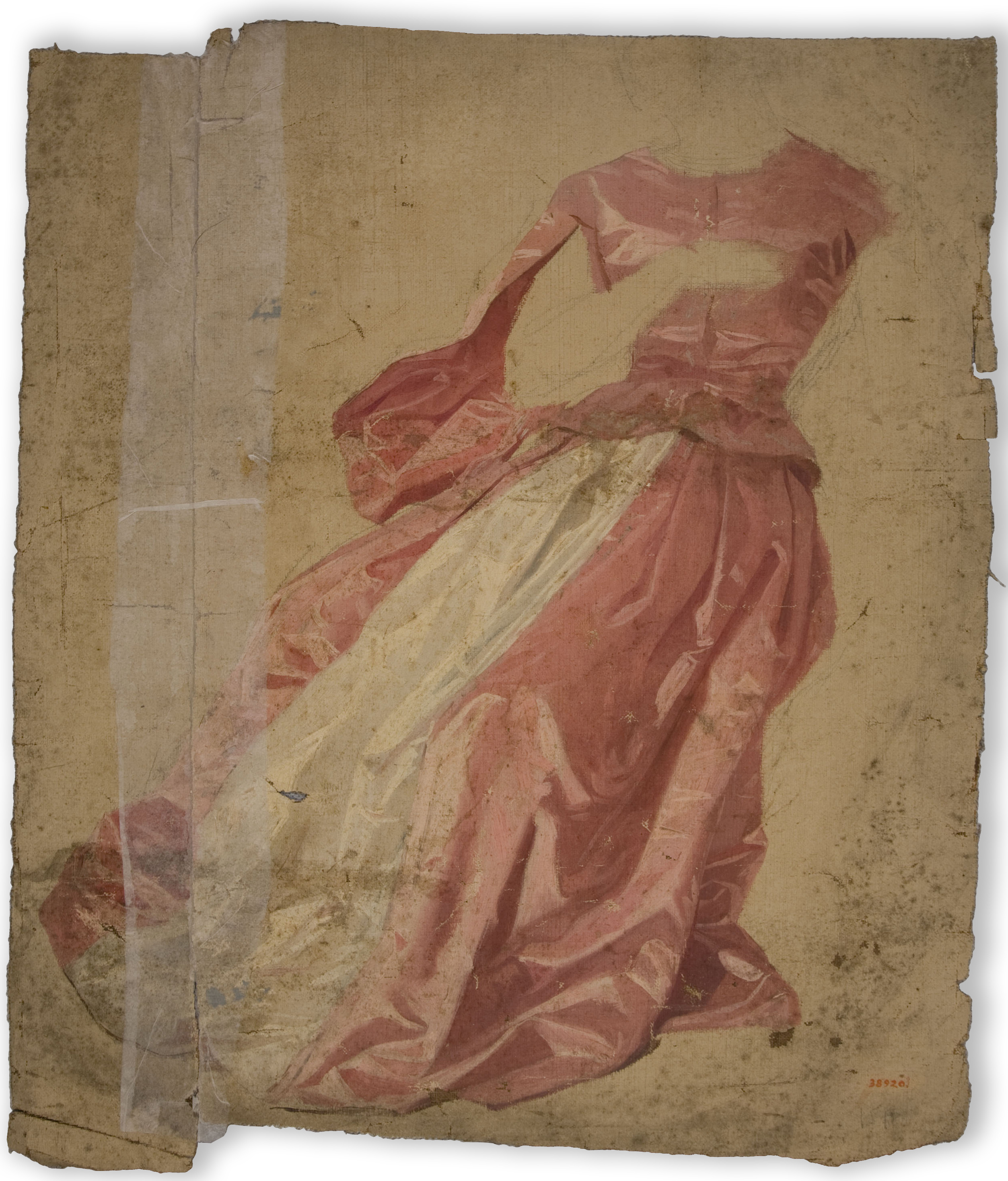 image for: Claudi Lorenzale - Estudi de draperia - Segona meitat del segle XIX