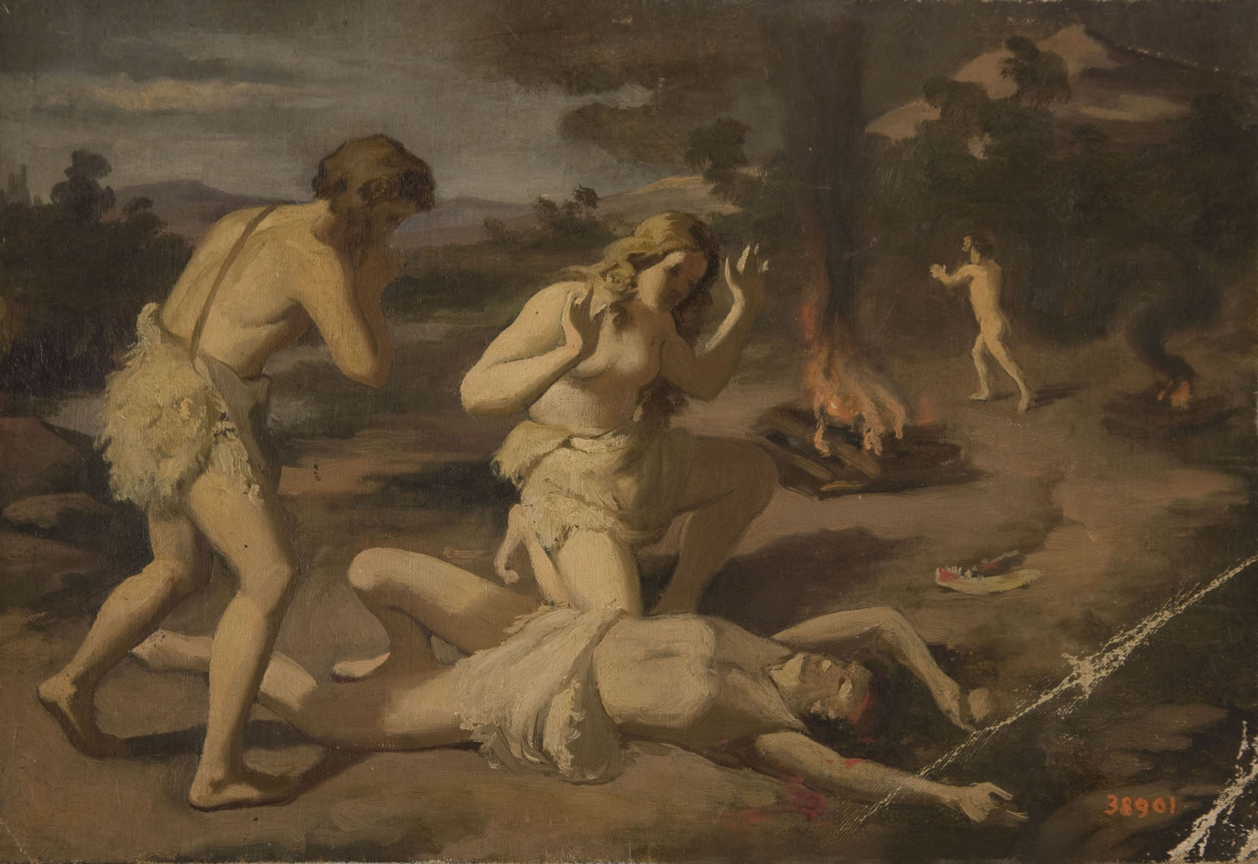 image for: Claudi Lorenzale - La mort d&#039;Abel - Segona meitat del segle XIX