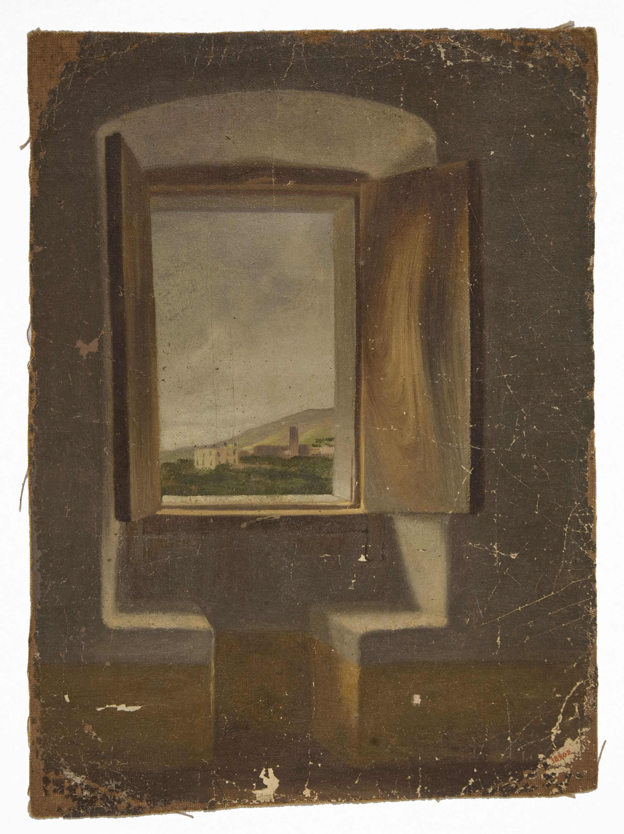 image for: Claudi Lorenzale - La finestra oberta - Segona meitat del segle XIX