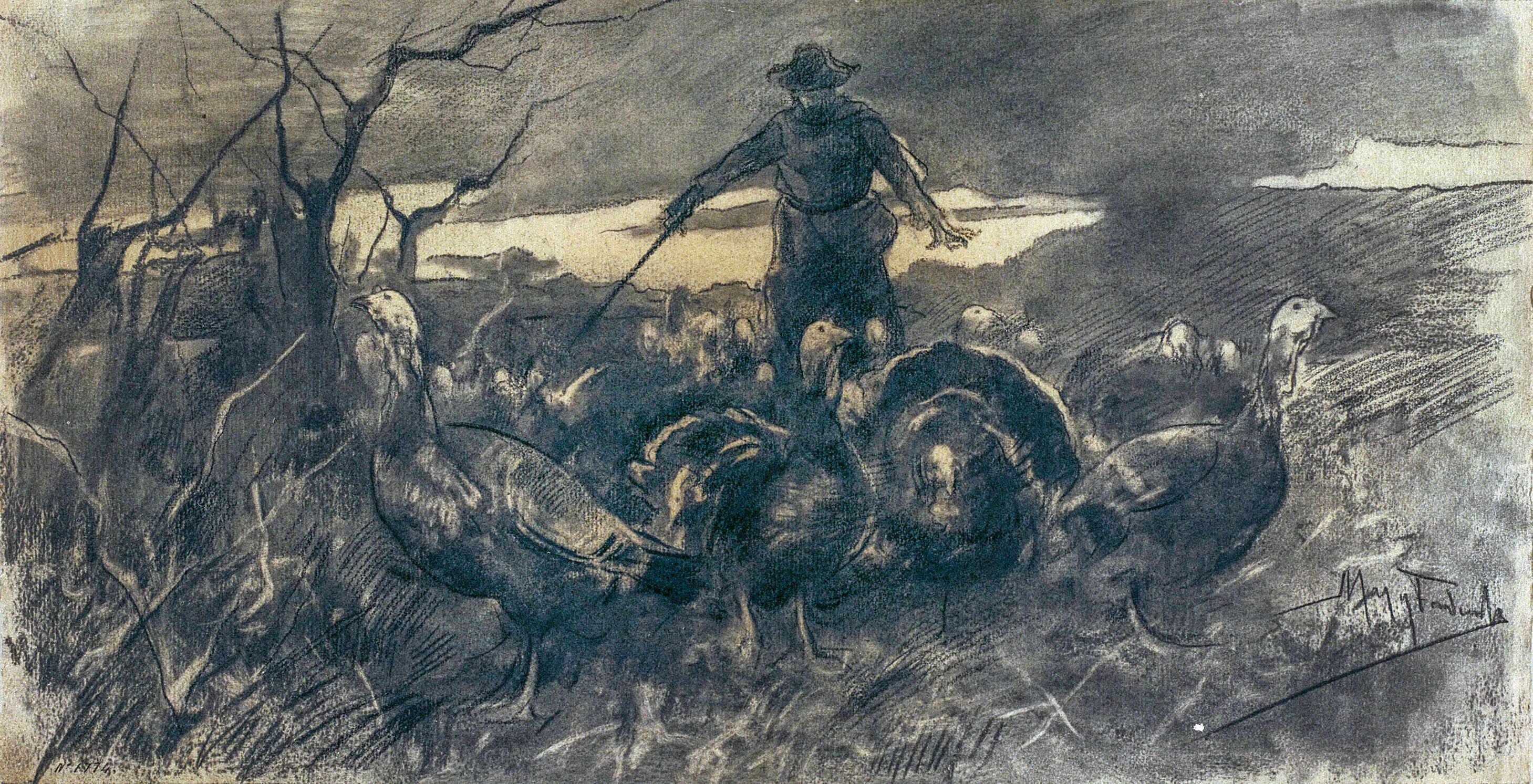image for: Arcadi Mas i Fondevila - El capvespre dels galls - 1897