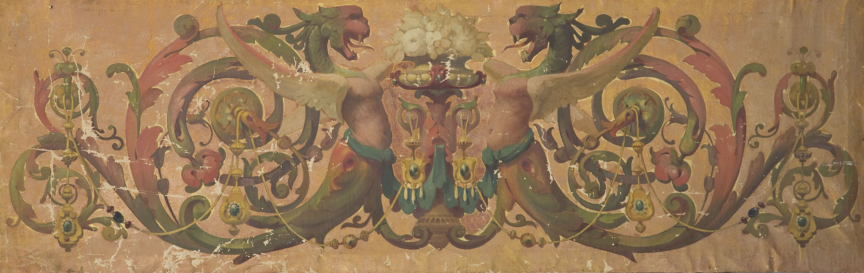 image for: Anònim - Pintura amb motius grotescos - Primer quart del segle XIX