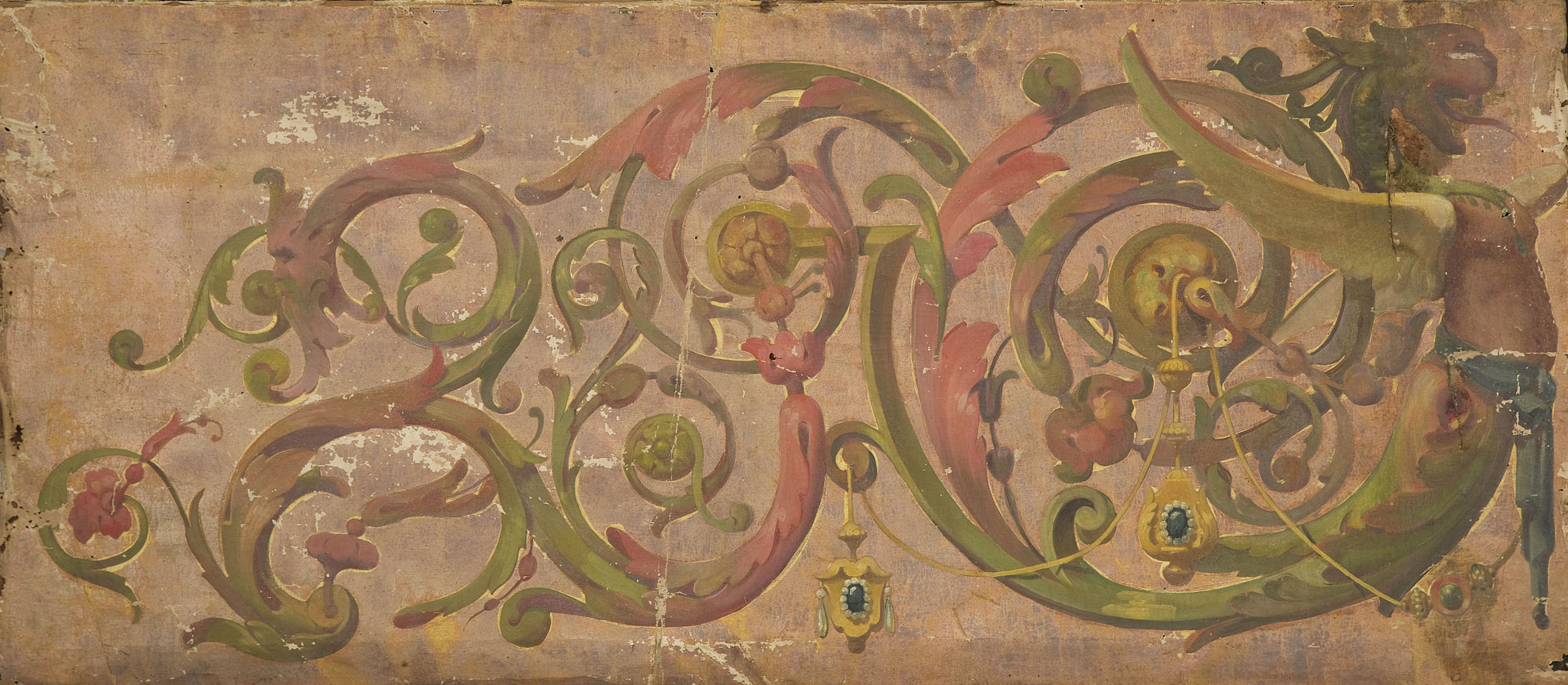 image for: Anònim - Pintura amb motius grotescos - Primer quart del segle XIX