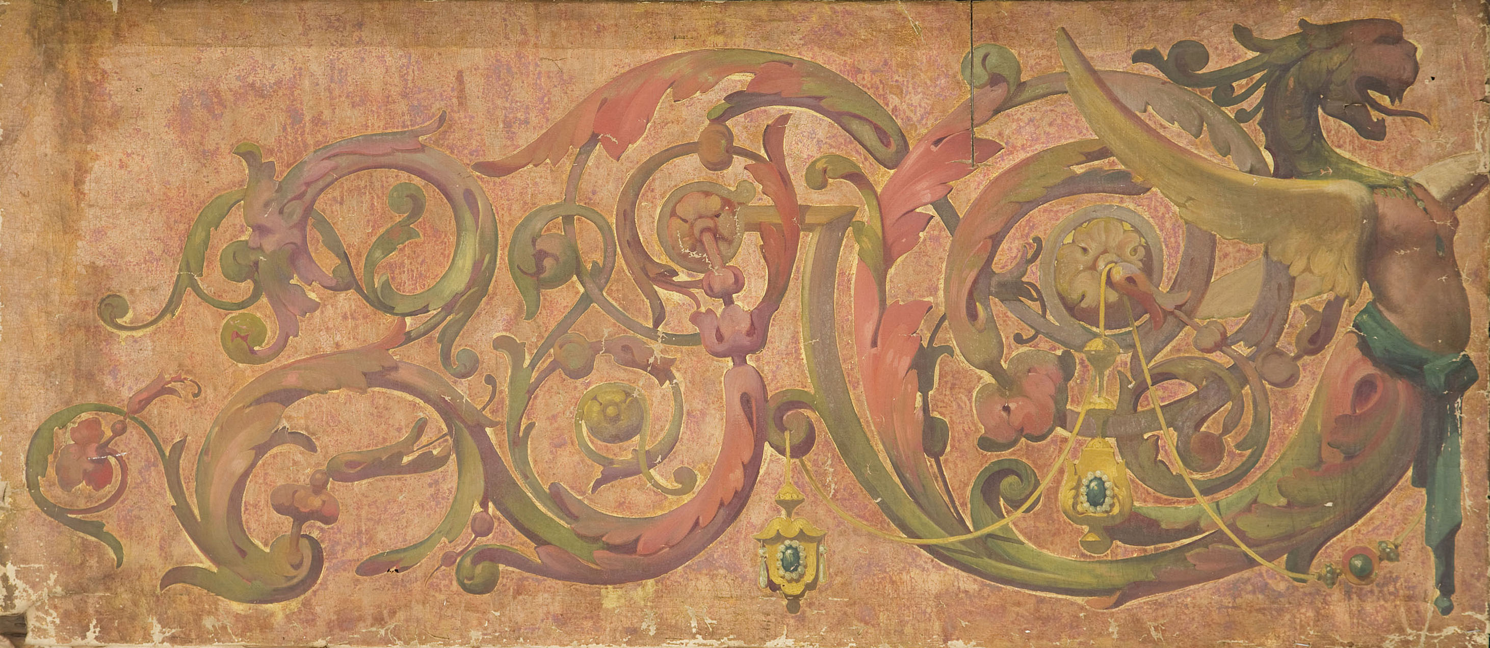 image for: Anònim - Pintura amb motius grotescos - Primer quart del segle XIX