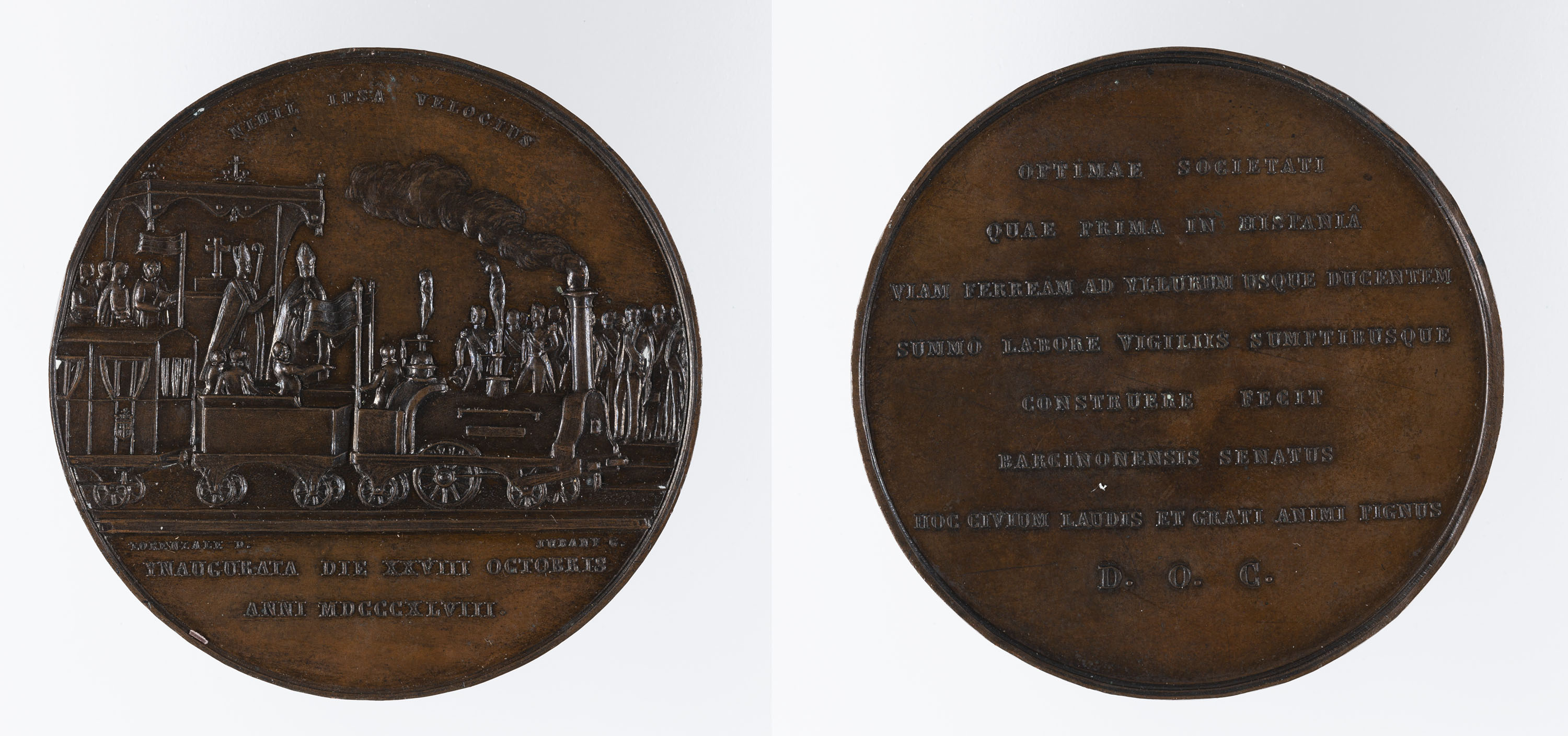 image for: Miquel Jubany - Inauguració de la línia de ferrocarril Barcelona-Mataró - 1848