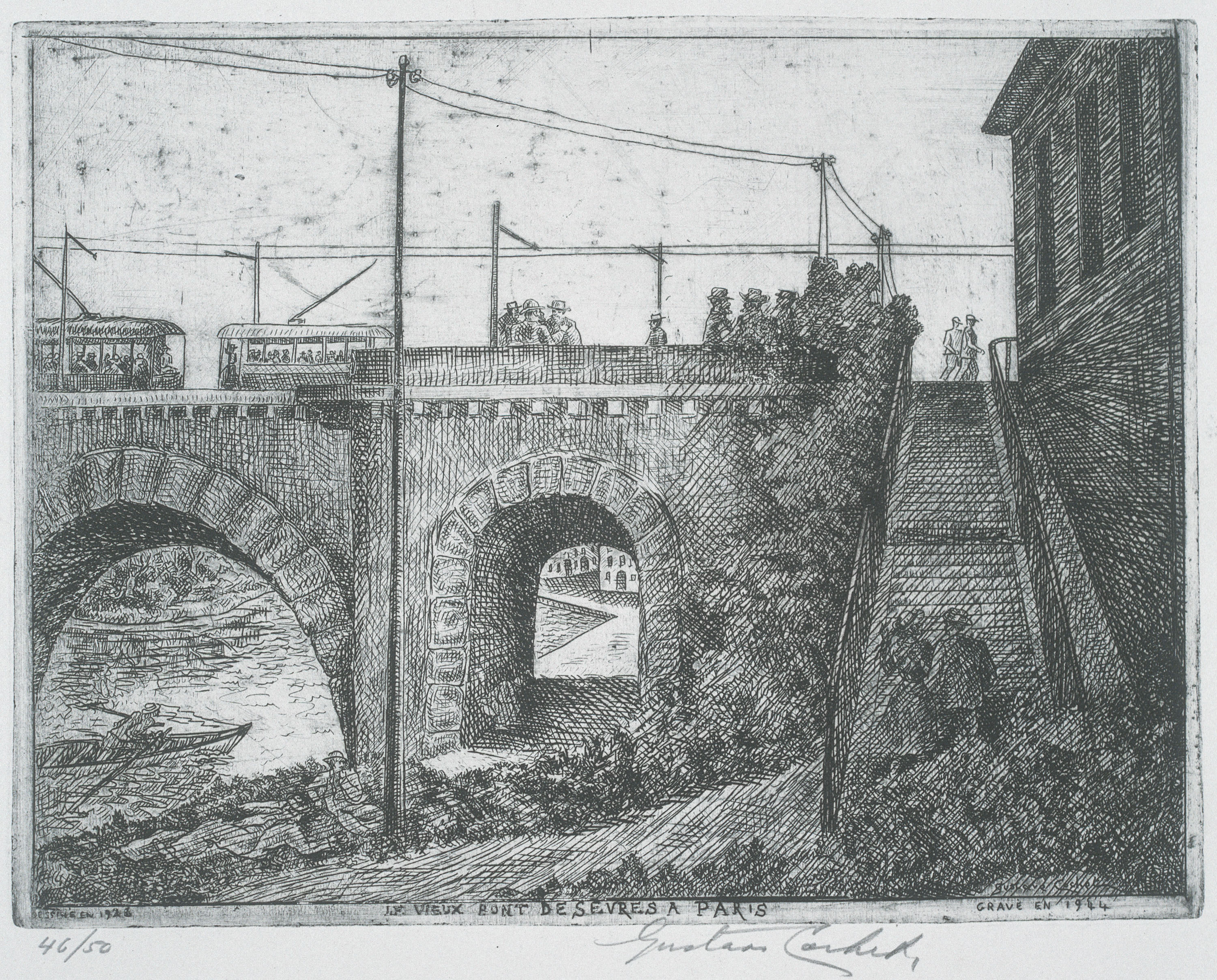 image for: Gustavo Cochet - Le vieux pont de Sèvres à Paris - 1926-1944