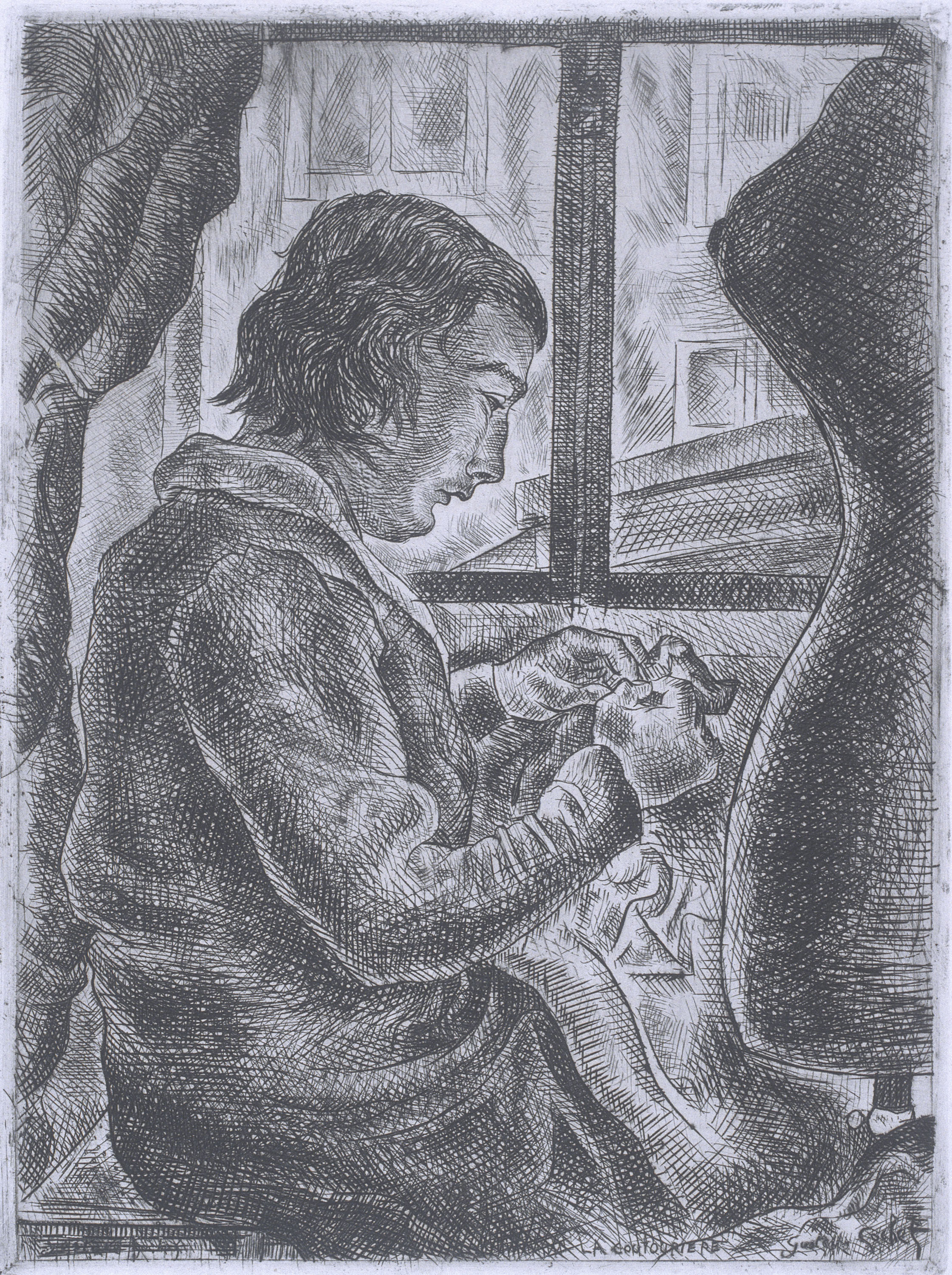 image for: Gustavo Cochet - La couturière - No datat