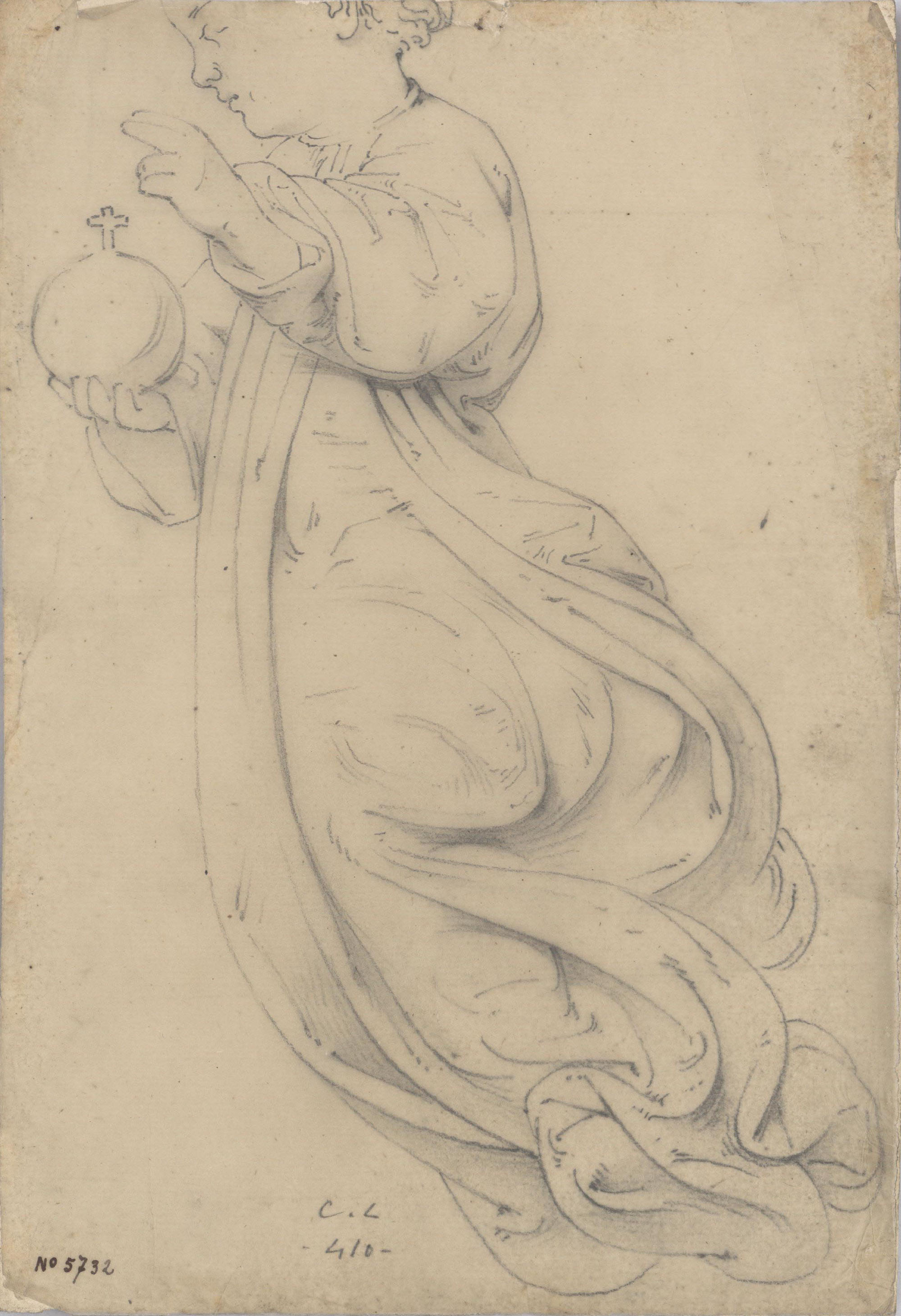 image for: Claudi Lorenzale - Nen Jesús amb la bola del món a la mà dreta - Cap a 1850-1870