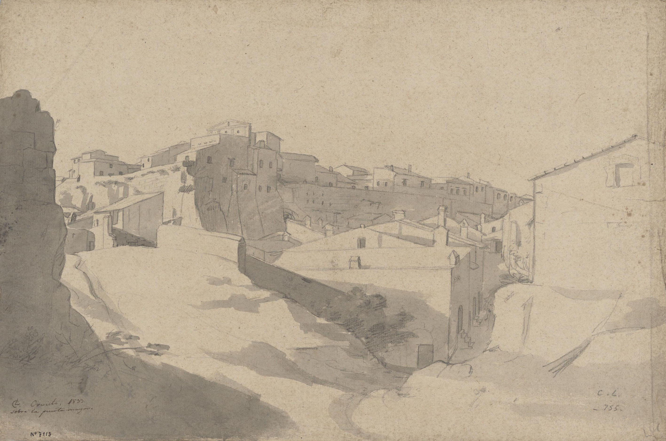 image for: Claudi Lorenzale - Orvieto - Orvieto, 1839