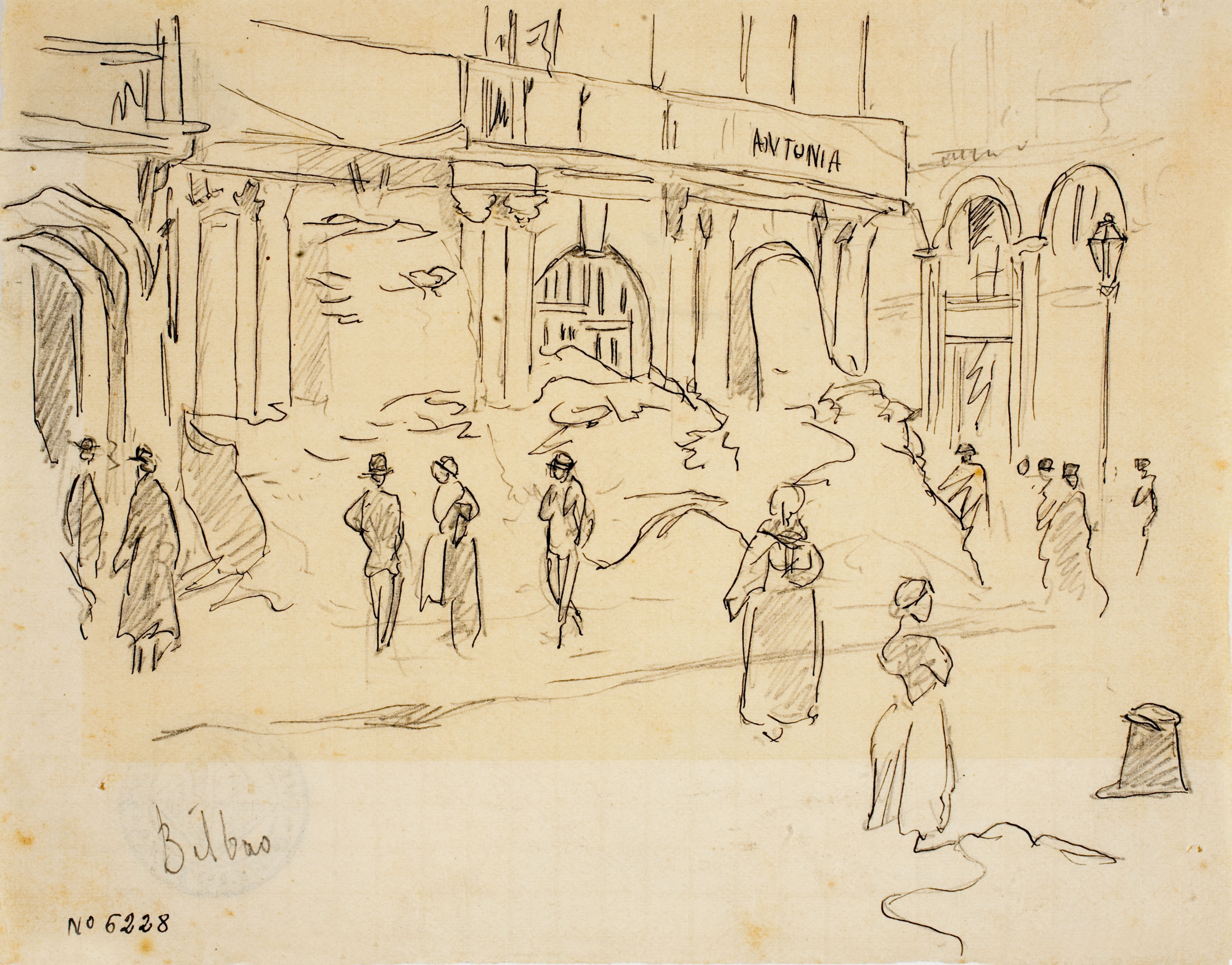 image for: Josep Lluís Pellicer - Plaça major de Bilbao - 1874