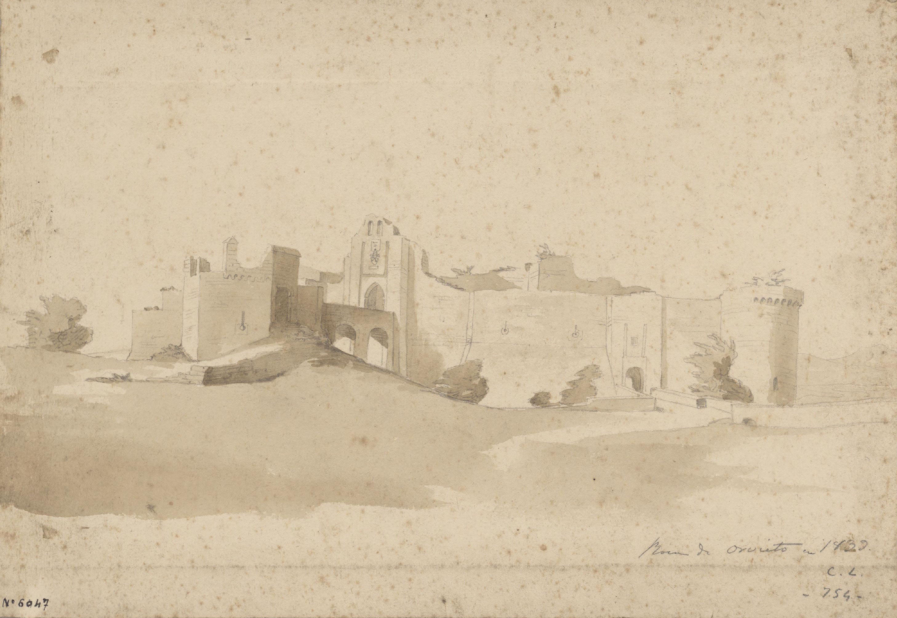 image for: Claudi Lorenzale - Roca d&#039;Orvieto - 1839