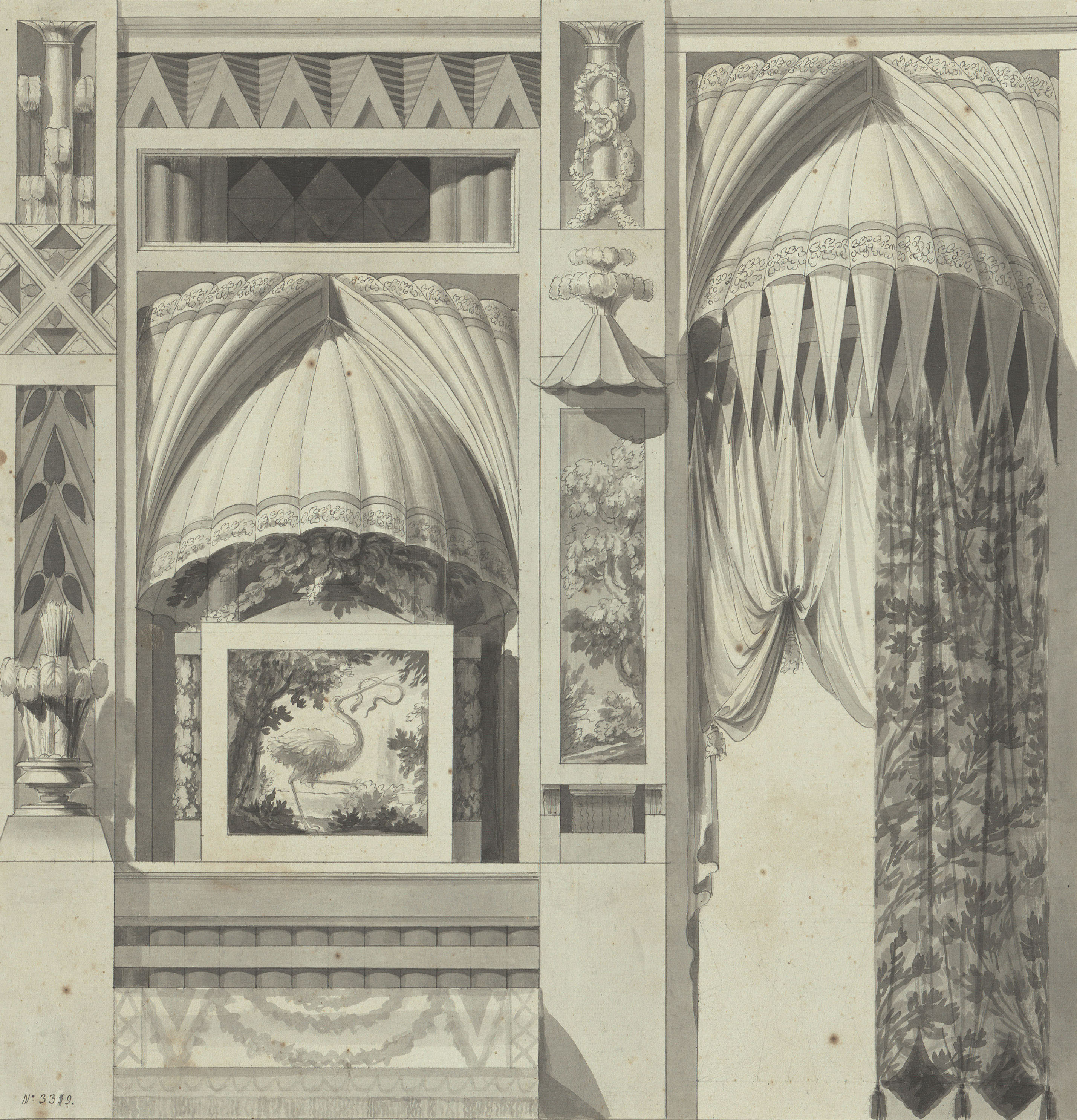 image for: Pau Rigalt - Projecte de decoració d&#039;un saló - Cap a 1820-1840