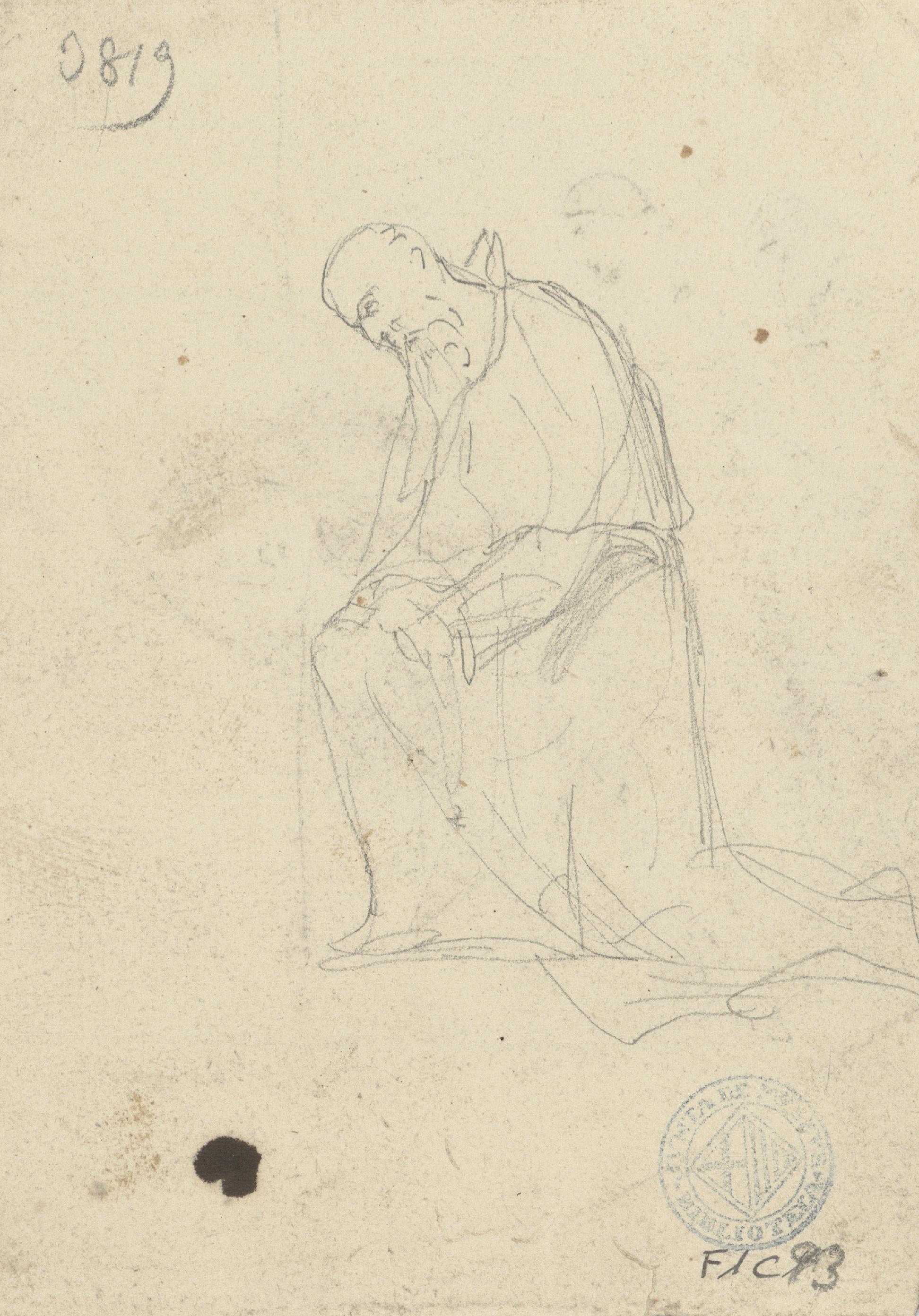 image for: Francesc Torras - Temptació (anvers) / Imatge d&#039;un sant (revers) - Cap a 1860-1876