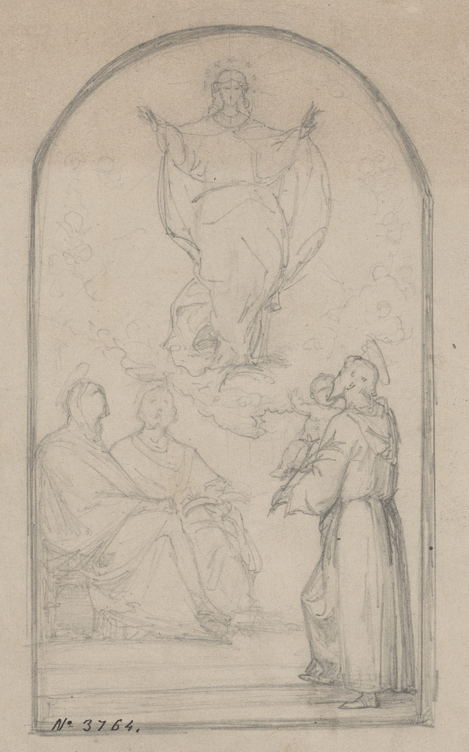 image for: Francesc Torras - Sant Antoni de Pàdua davant la Mare de Déu - Cap a 1864