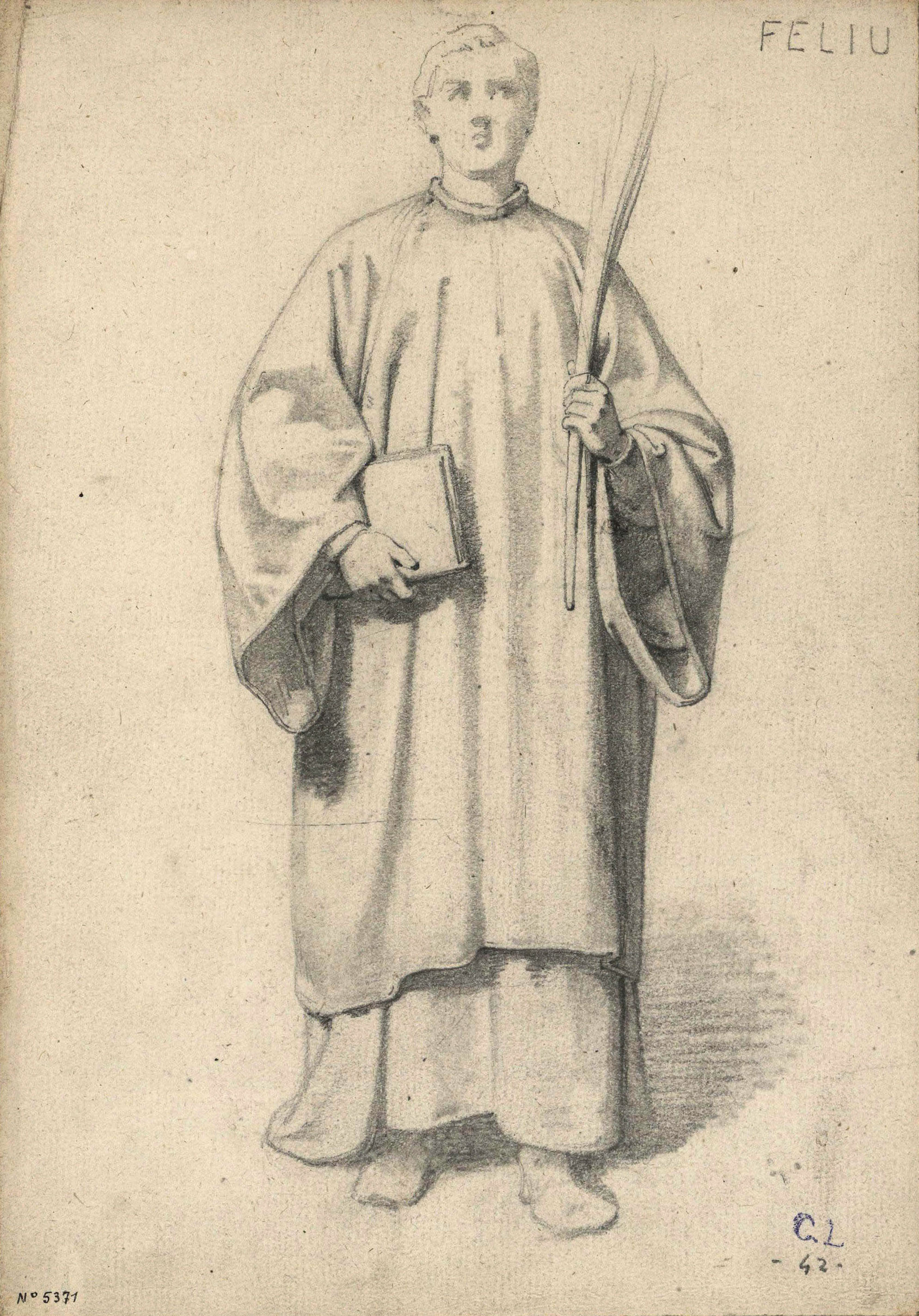 image for: Claudi Lorenzale - Sant Feliu - Cap a 1850-1870