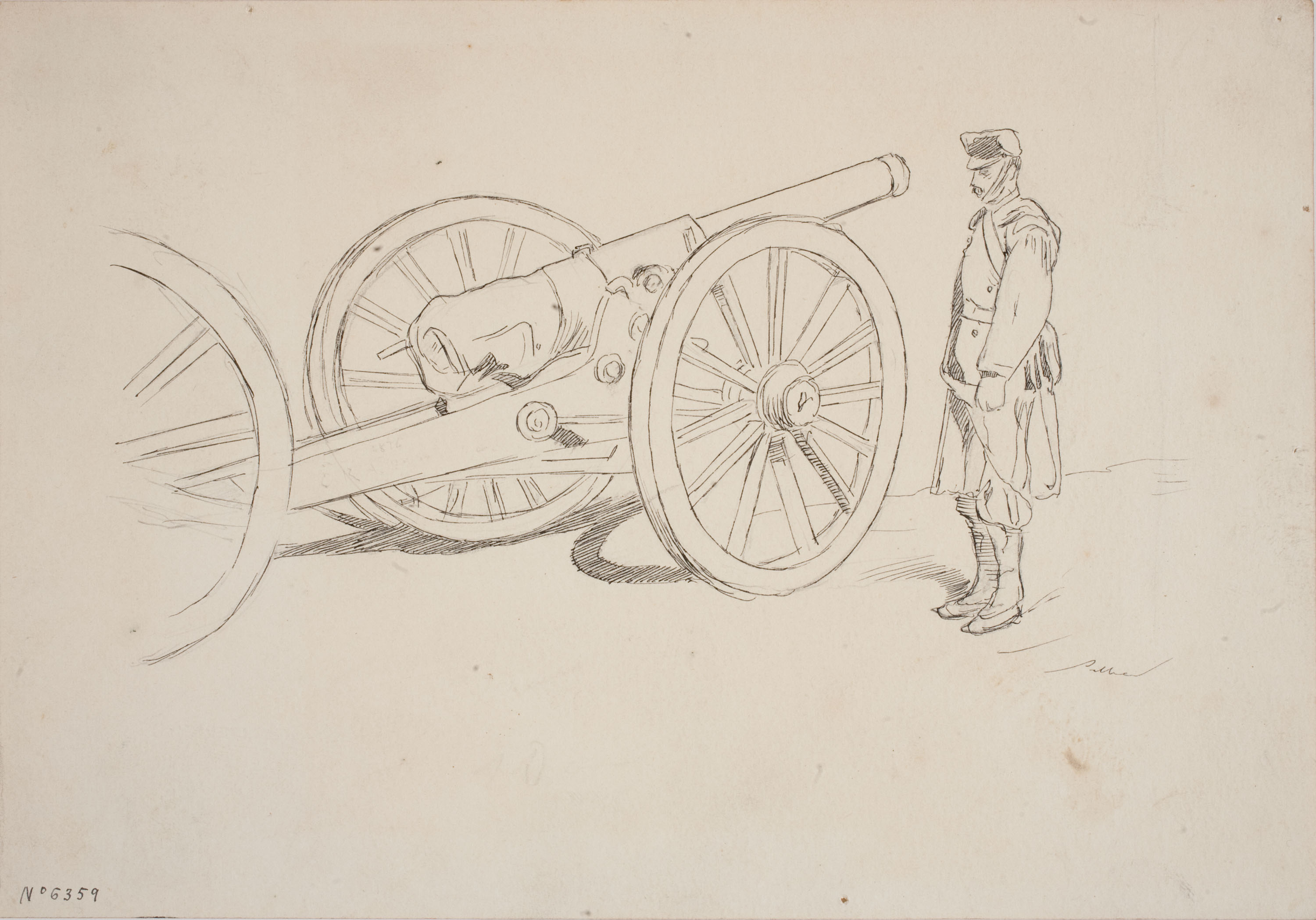 image for: Josep Lluís Pellicer - Soldat i canó - Cap a 1872-1876