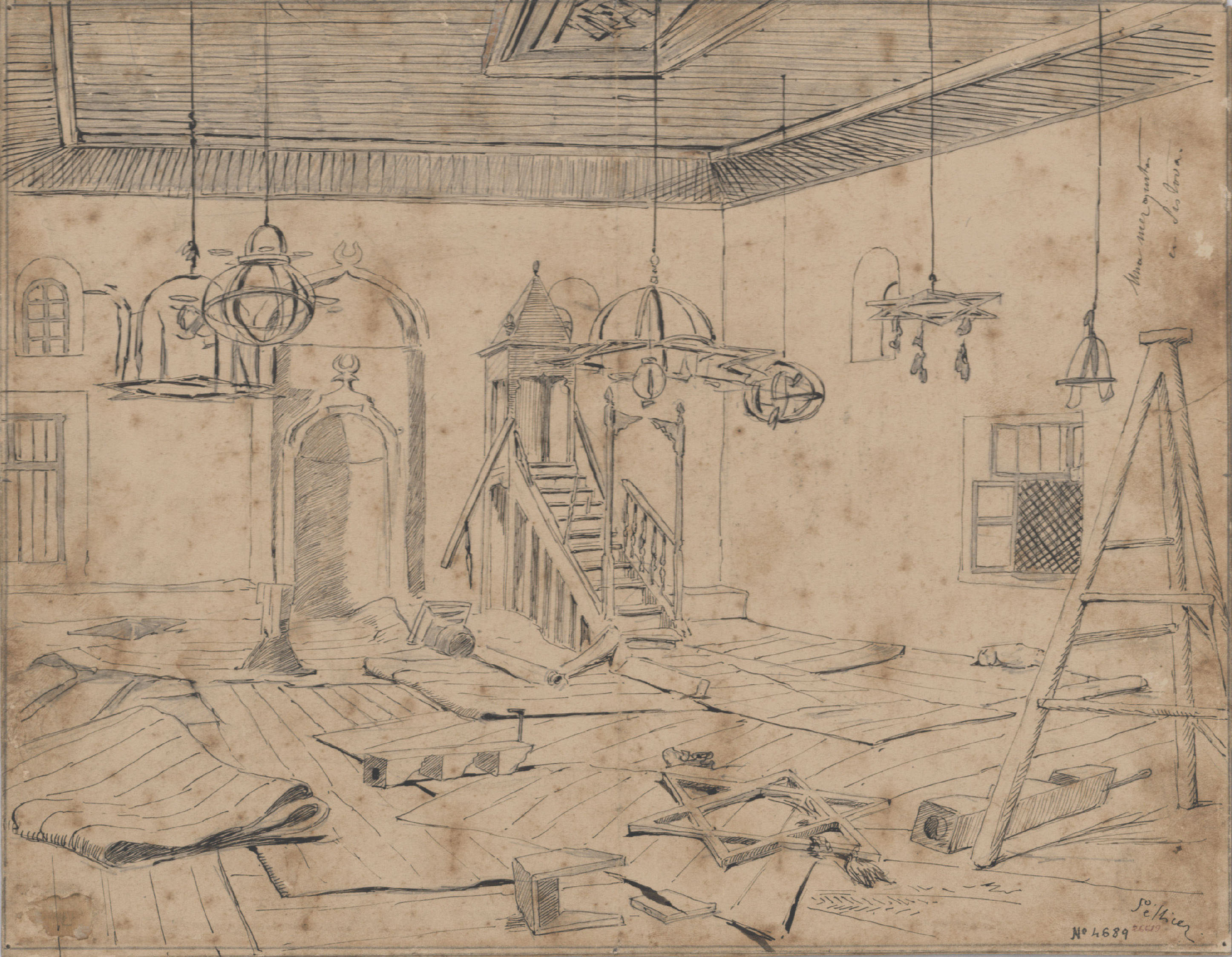 image for: Josep Lluís Pellicer - Una mezquita en Sistova - 1877