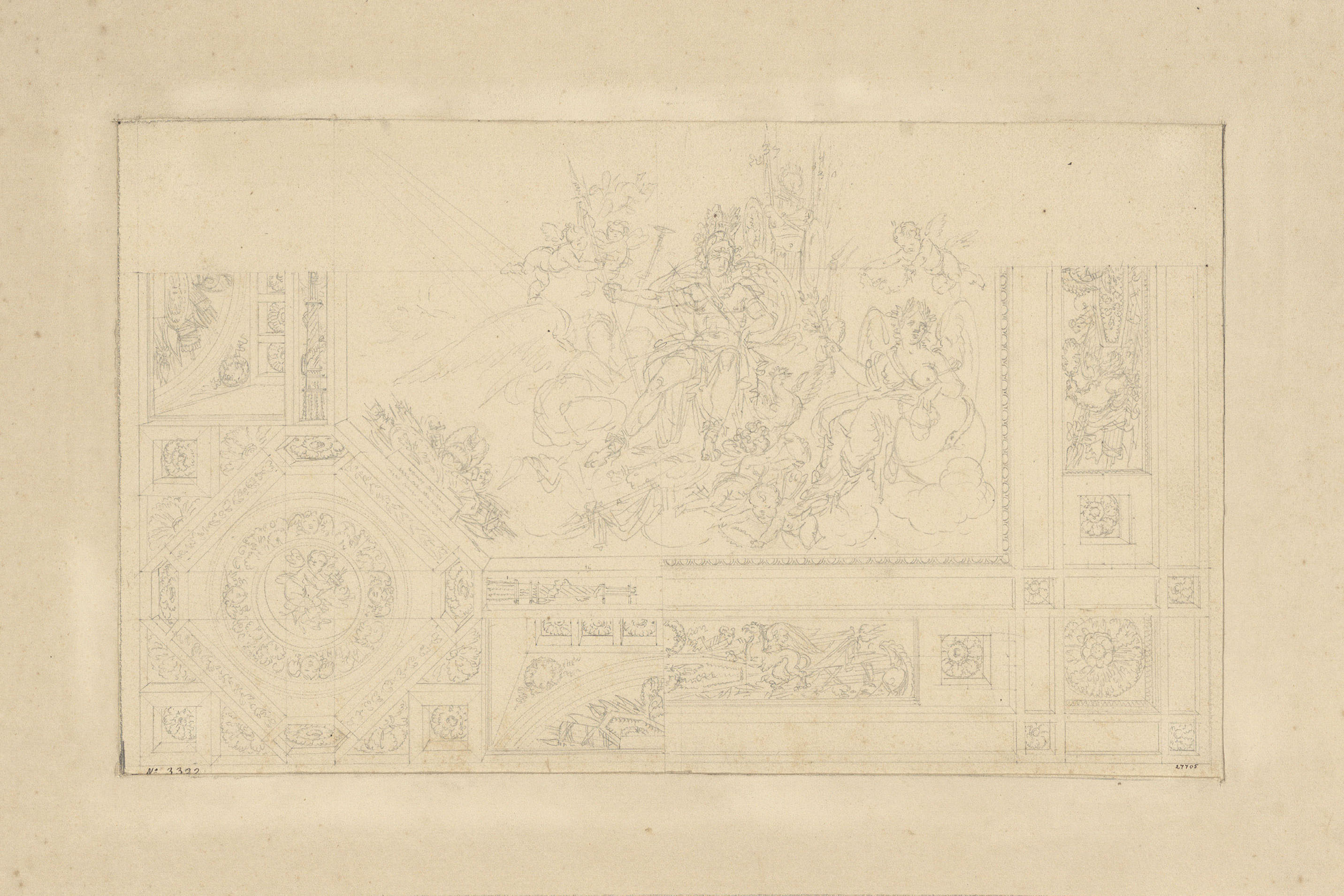 image for: Pau Rigalt - Projecte decoratiu per a un sostre - Cap a 1830-1840