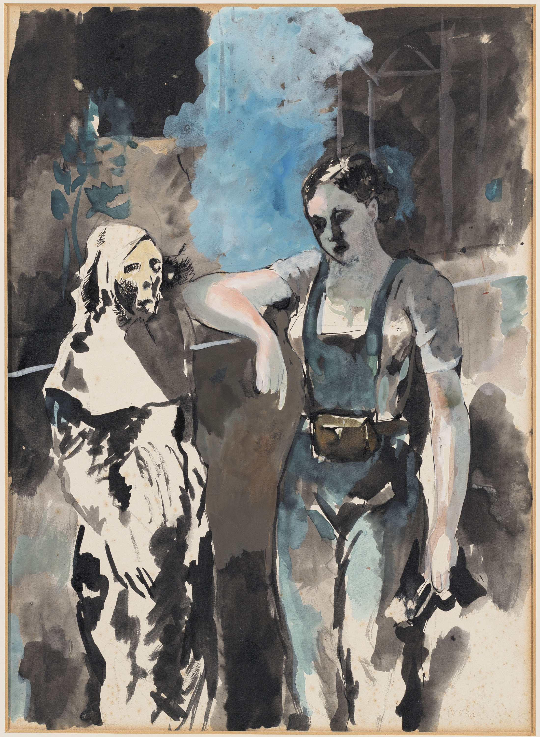 image for: Pere Pruna - Trobada d&#039;una miliciana amb la mort - Cap a 1936-1939