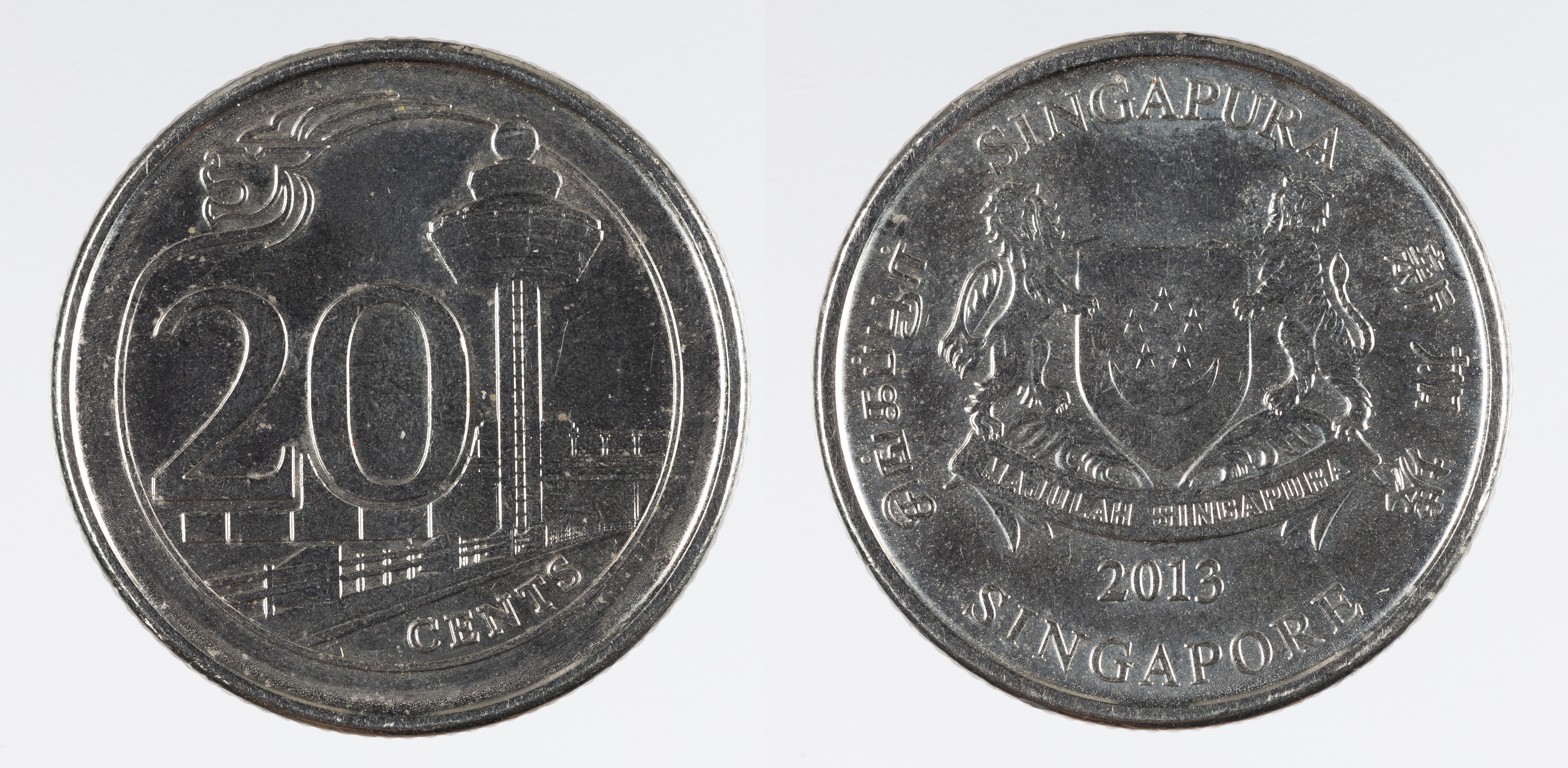 image for: República de Singapur - 20 cèntims - 2013