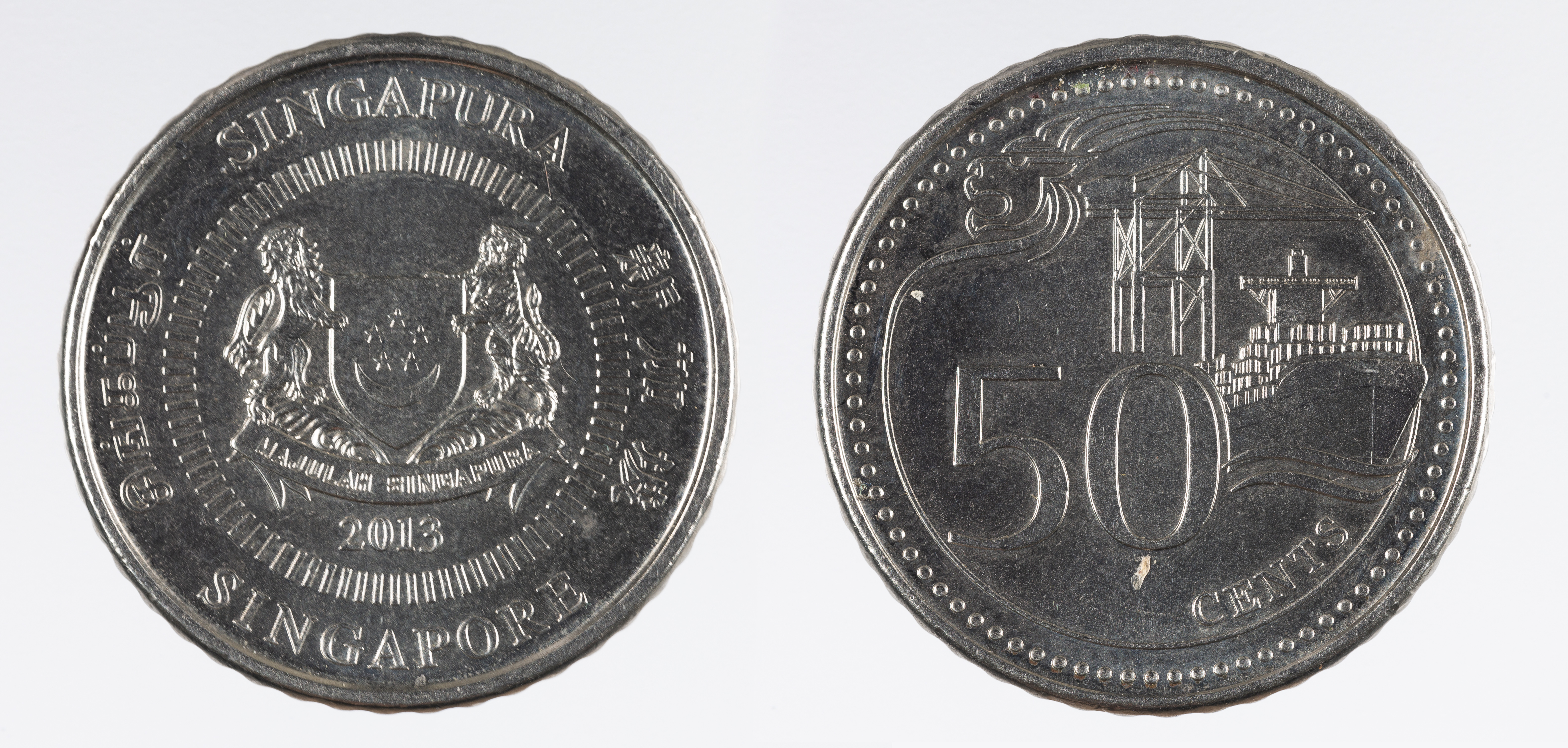 image for: República de Singapur - 50 cèntims - 2013