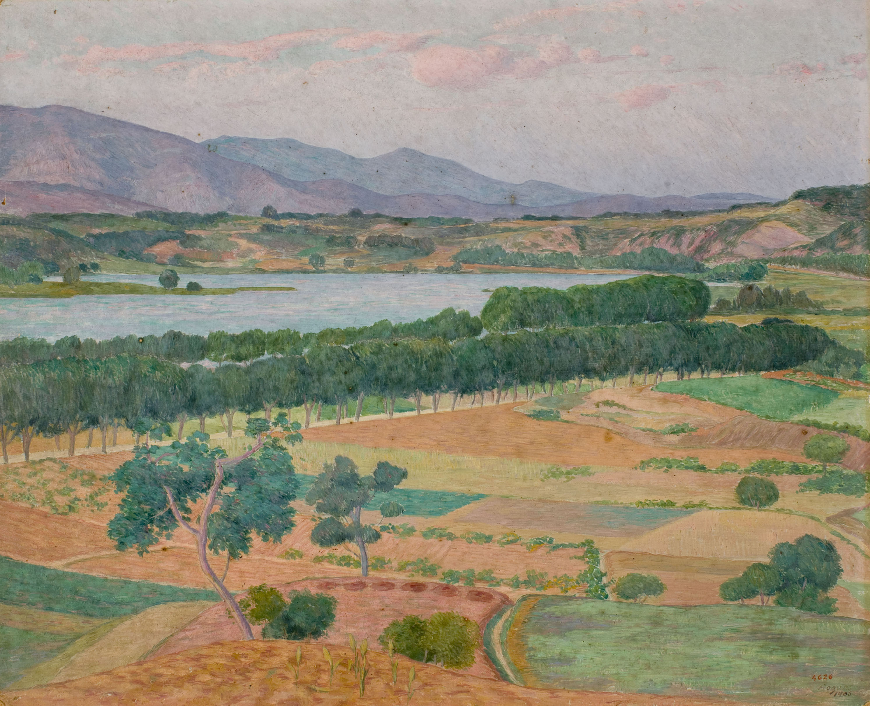 image for: Xavier Nogués - Paisatge de Banyoles - 1905
