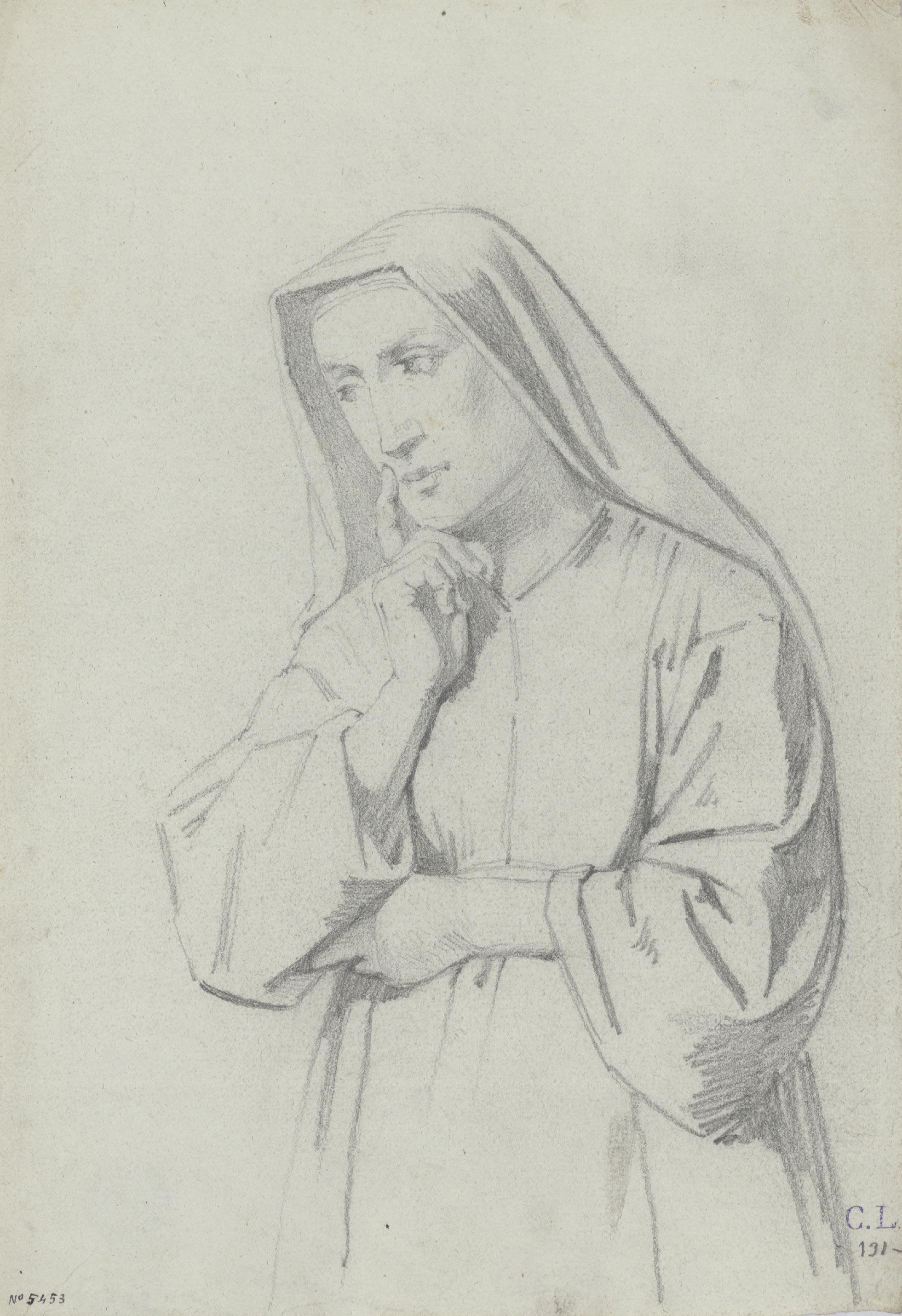 image for: Claudi Lorenzale - Religiosa - Cap a 1850-1870
