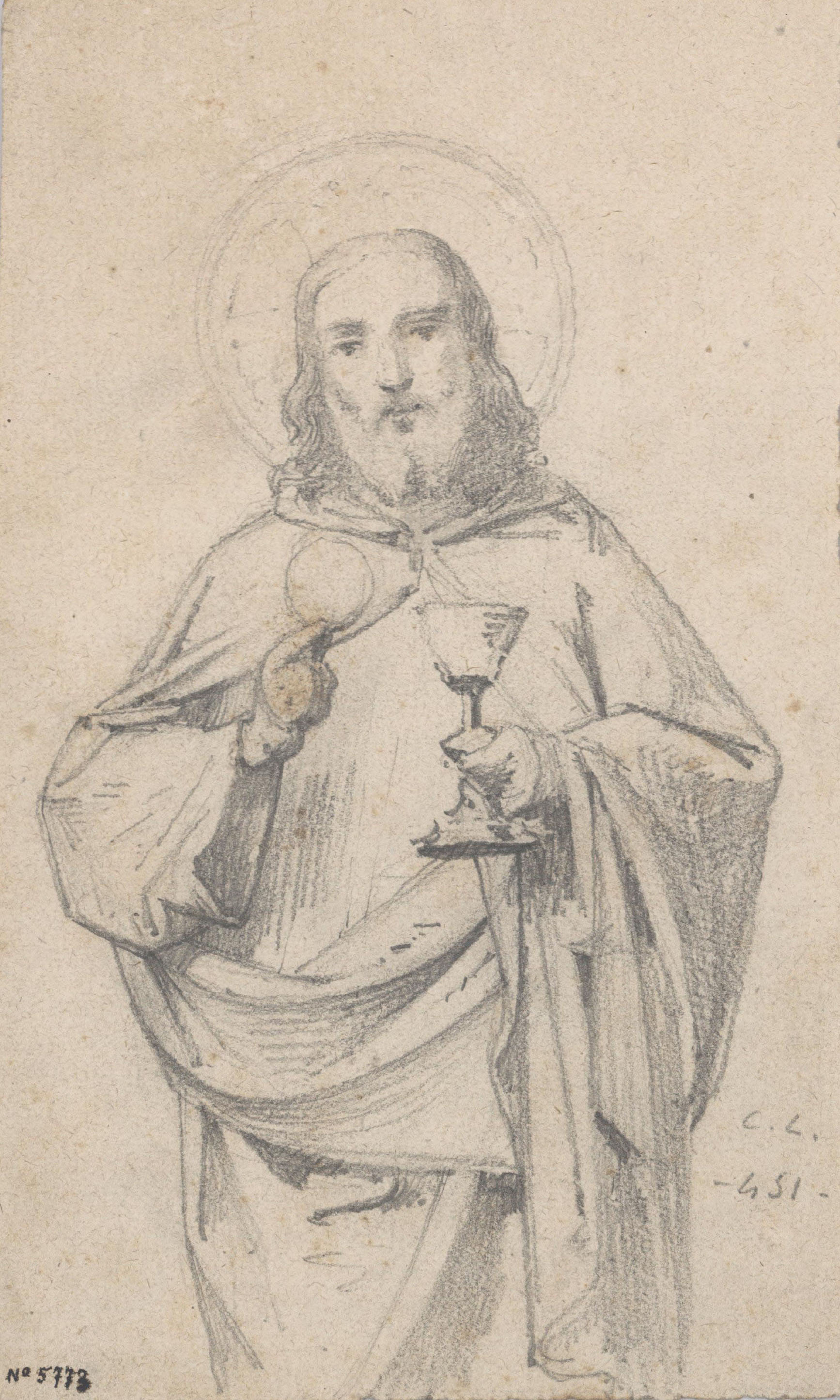 image for: Claudi Lorenzale - Jesucrist - Cap a 1850-1870