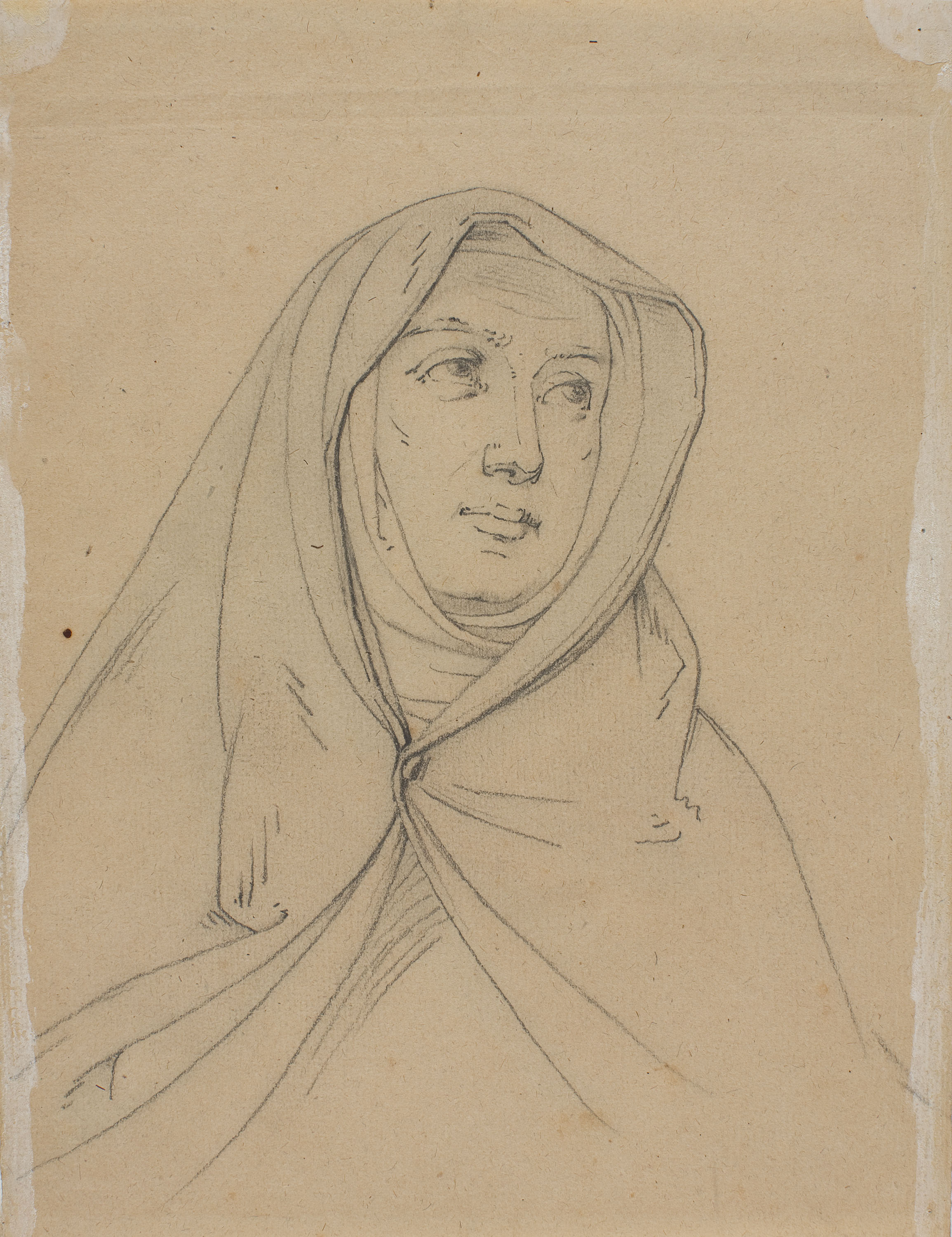 image for: Claudi Lorenzale - Bust de monja (anvers) / Bust de monja (revers) - Cap a 1850-1870 [1]