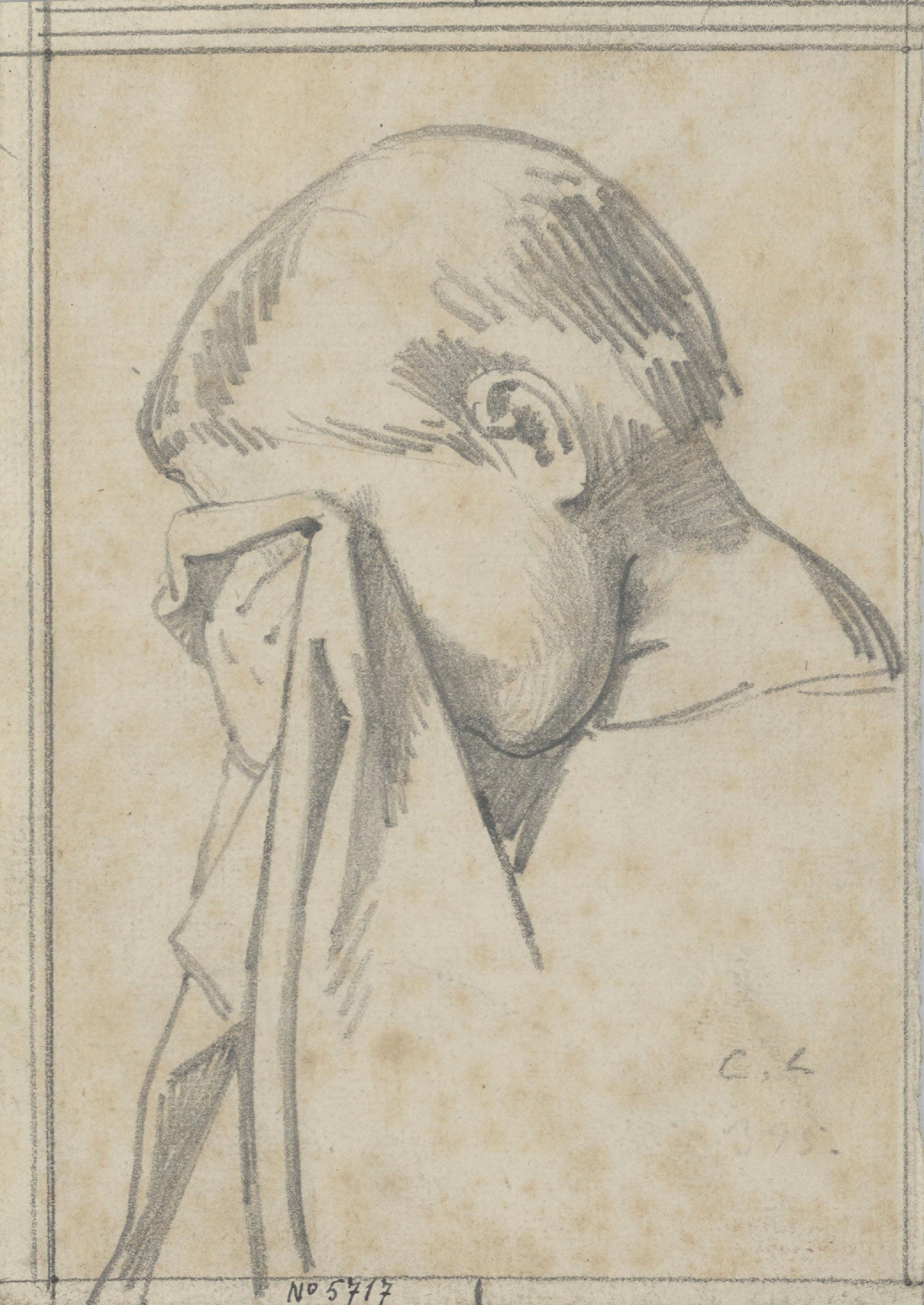 image for: Claudi Lorenzale - Cap de noi eixugant-se les llàgrimes - Cap a 1850-1870