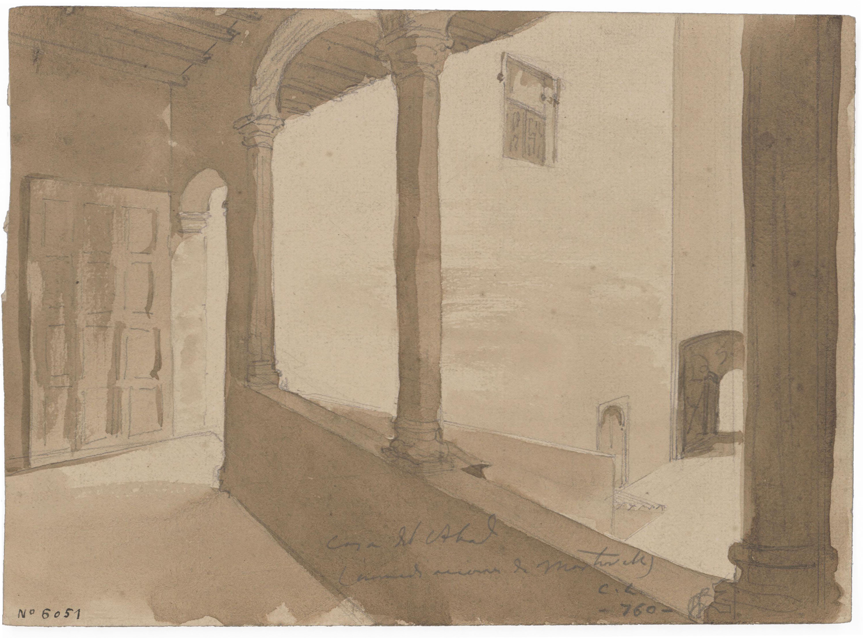 image for: Claudi Lorenzale - Casa de l&#039;Abad - Cap a 1840-1850