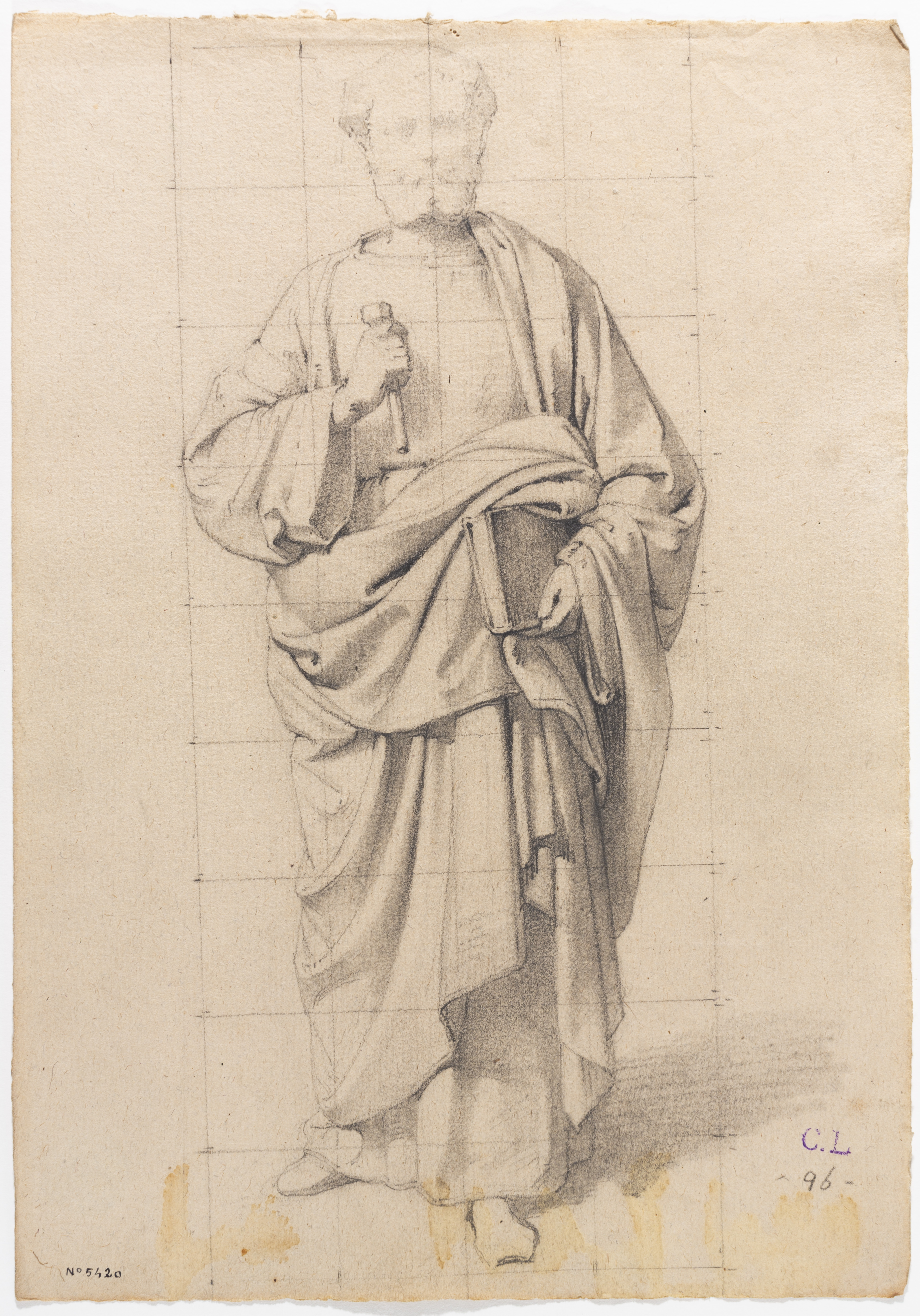 image for: Claudi Lorenzale - Apòstol [?] - Cap a 1850-1870