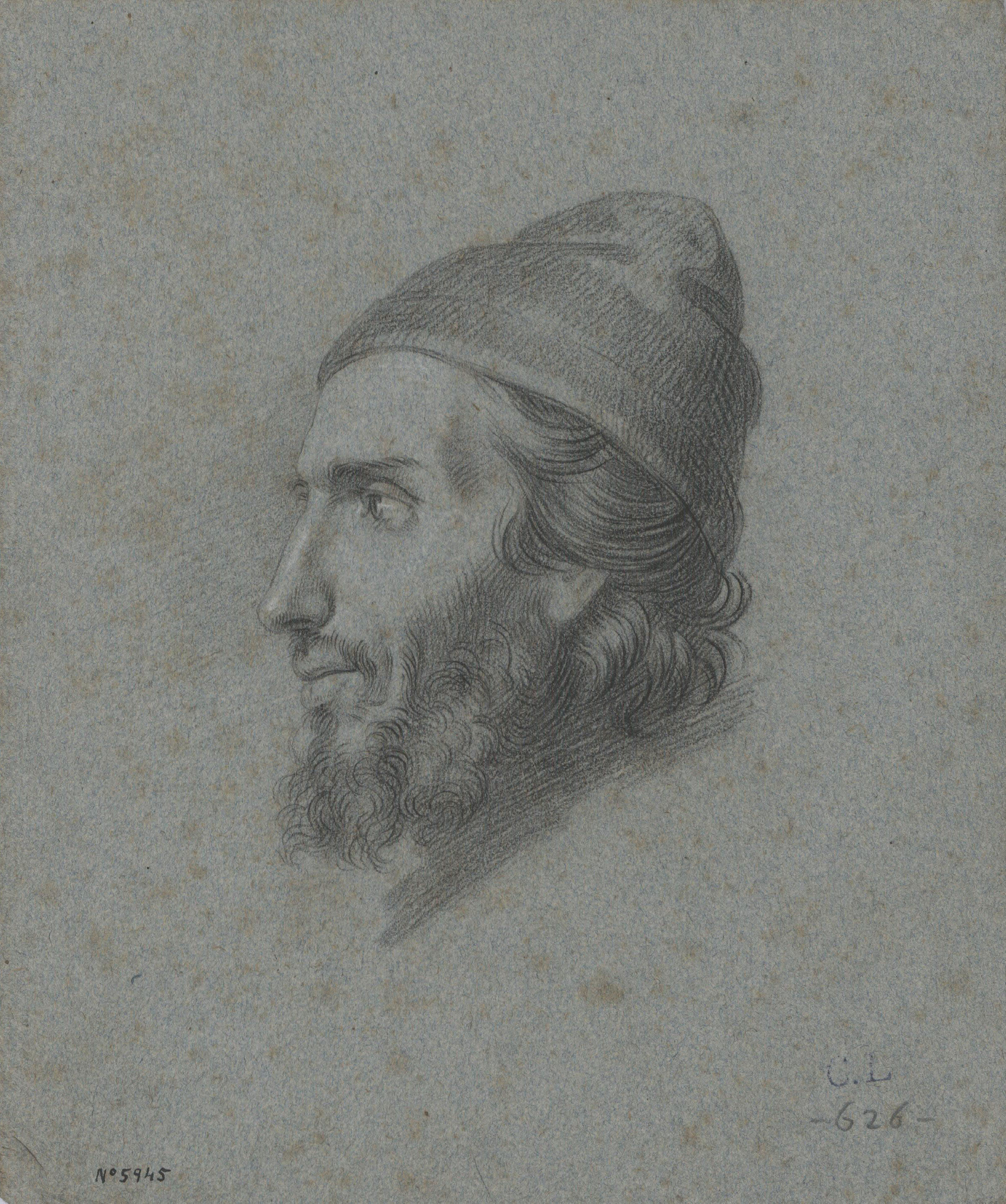 image for: Claudi Lorenzale - Cap masculí - Cap a 1839-1840