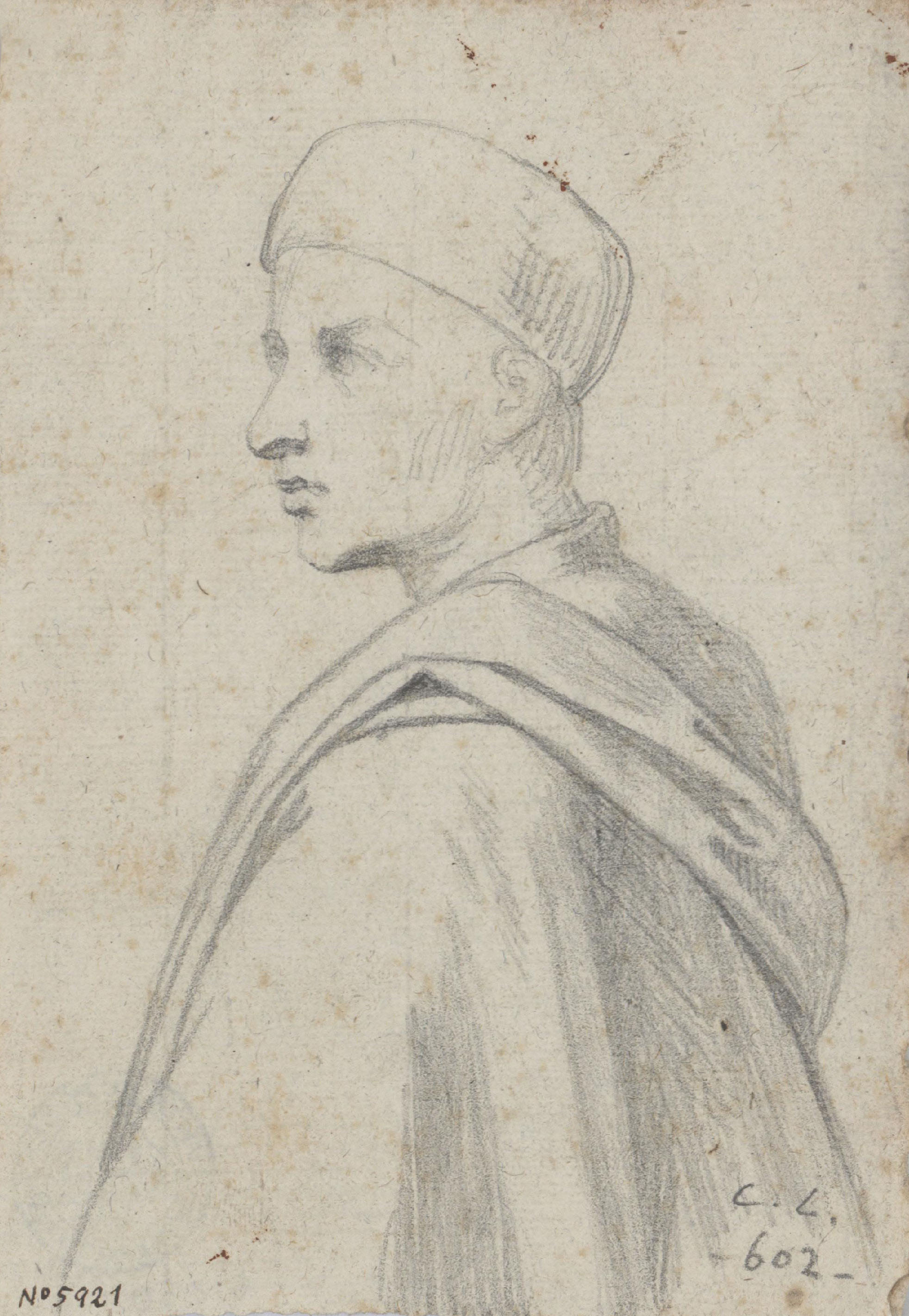image for: Claudi Lorenzale - Bust de jove - Cap a 1840-1860