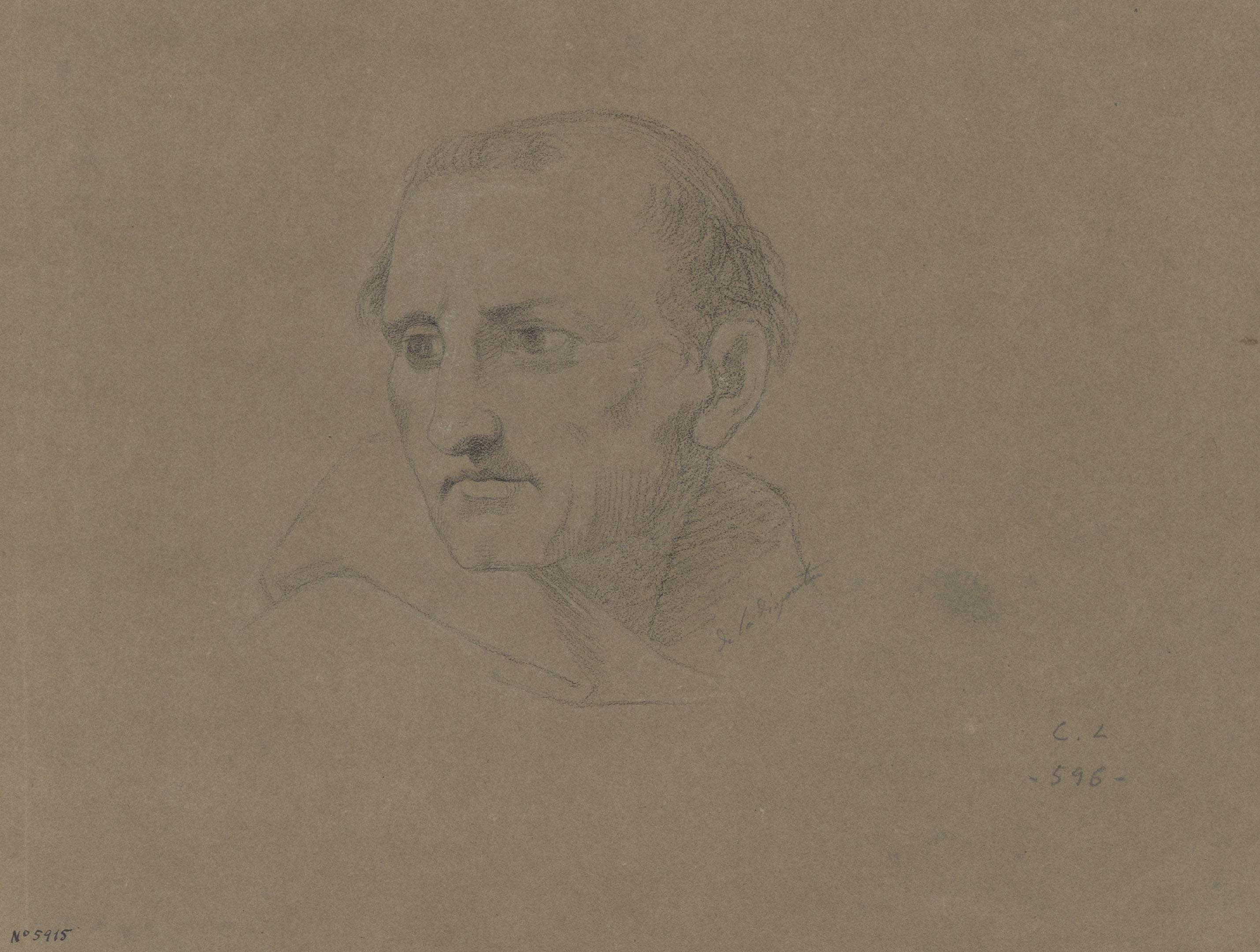 image for: Claudi Lorenzale - Cap de frare - Cap a 1840-1860