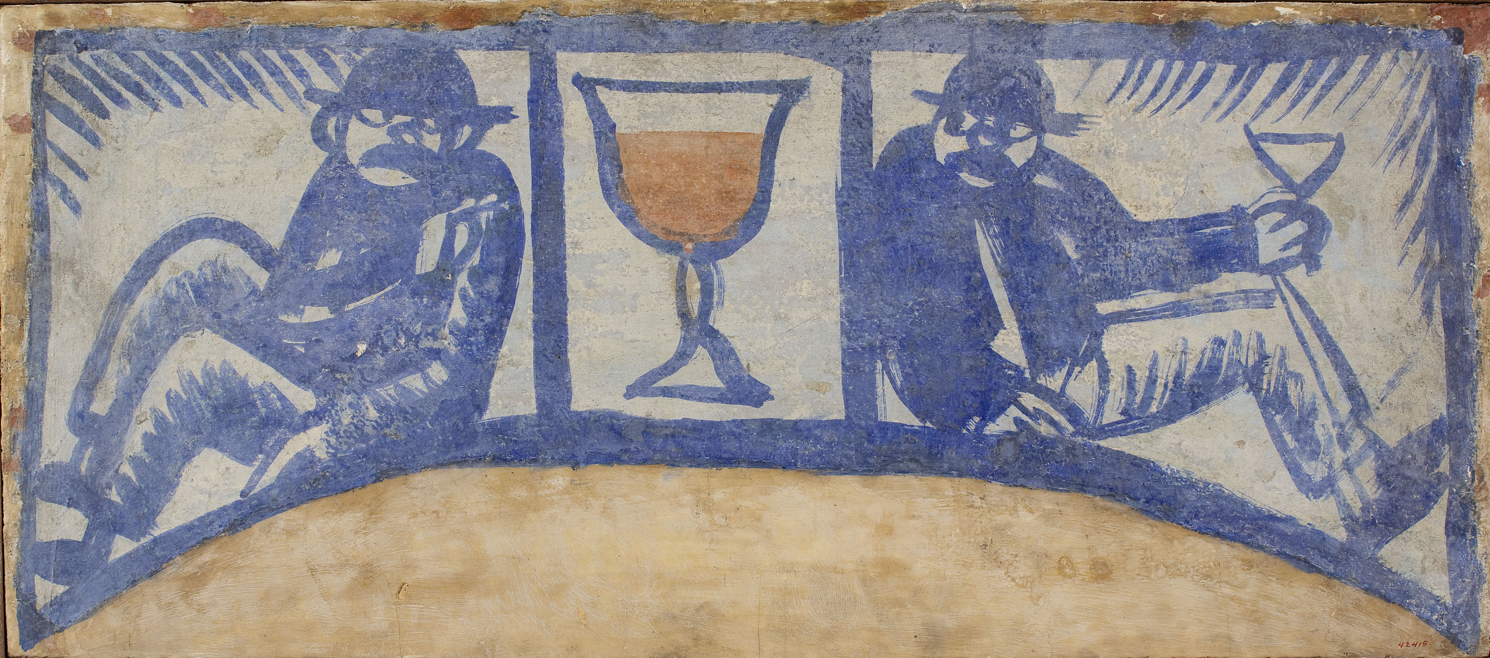 image for: Xavier Nogués - Fragment de la decoració mural del celler de les Galeries Laietanes - 1915