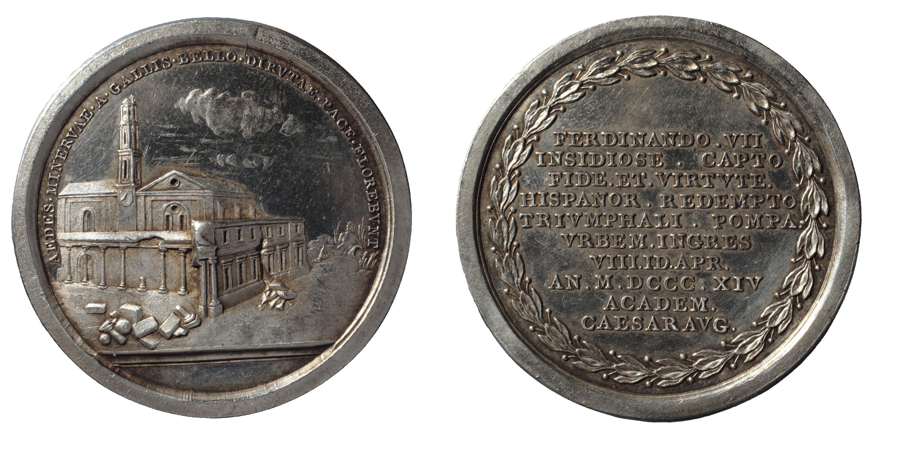 image for: Escuela y fábrica de Platería Martínez - L&#039;Acadèmia de Saragossa al retorn de Ferran VII - 1814