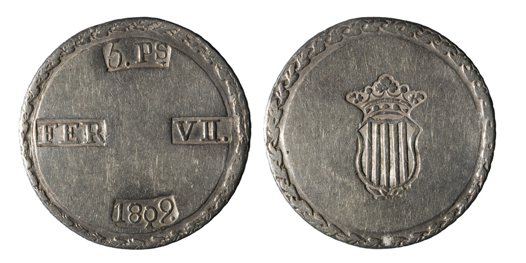 image for: Ferran VII d&#039;Espanya - 5 pessetes - 1809
