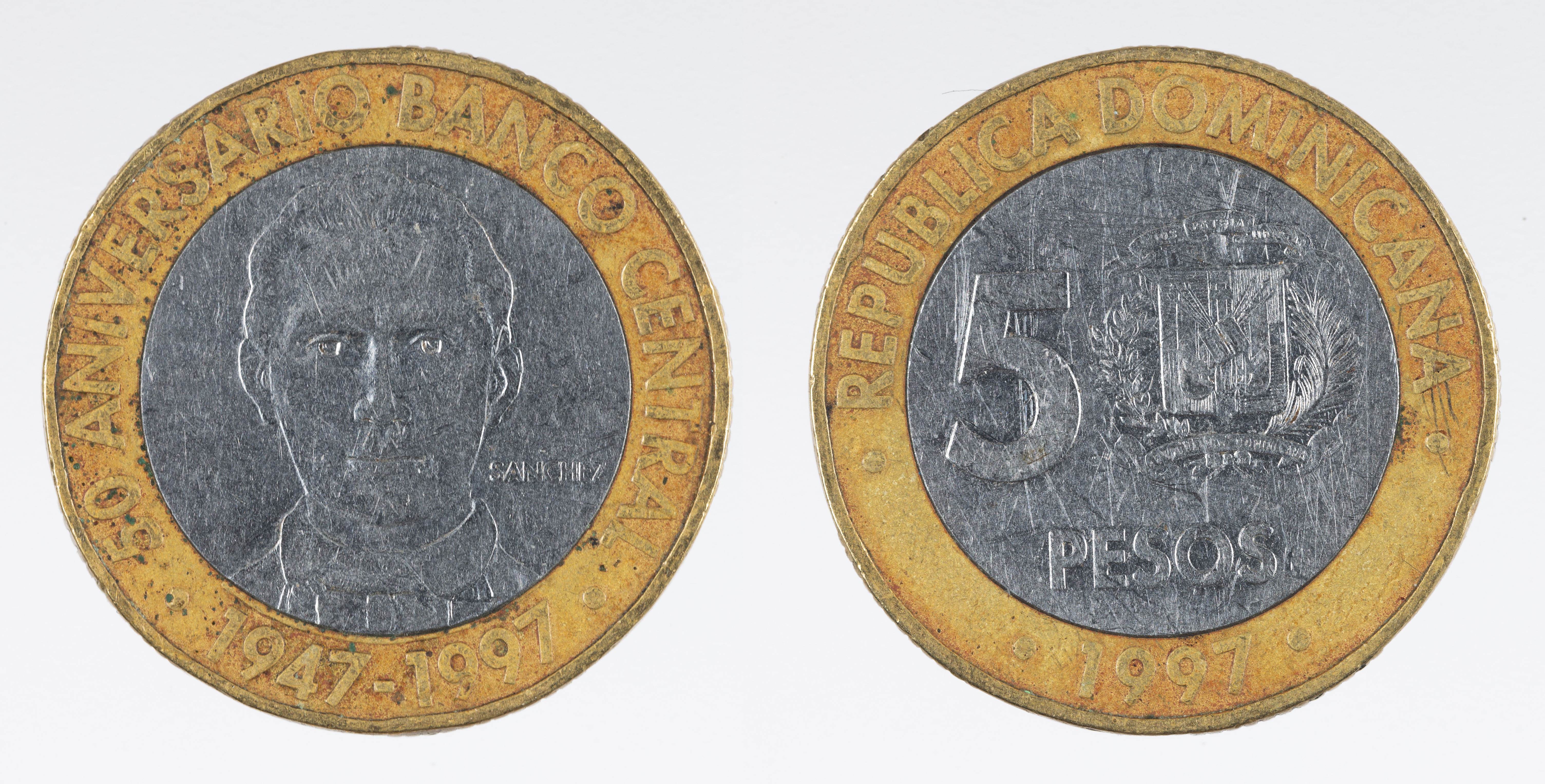 image for: República Dominicana - 5 pesos - 1997
