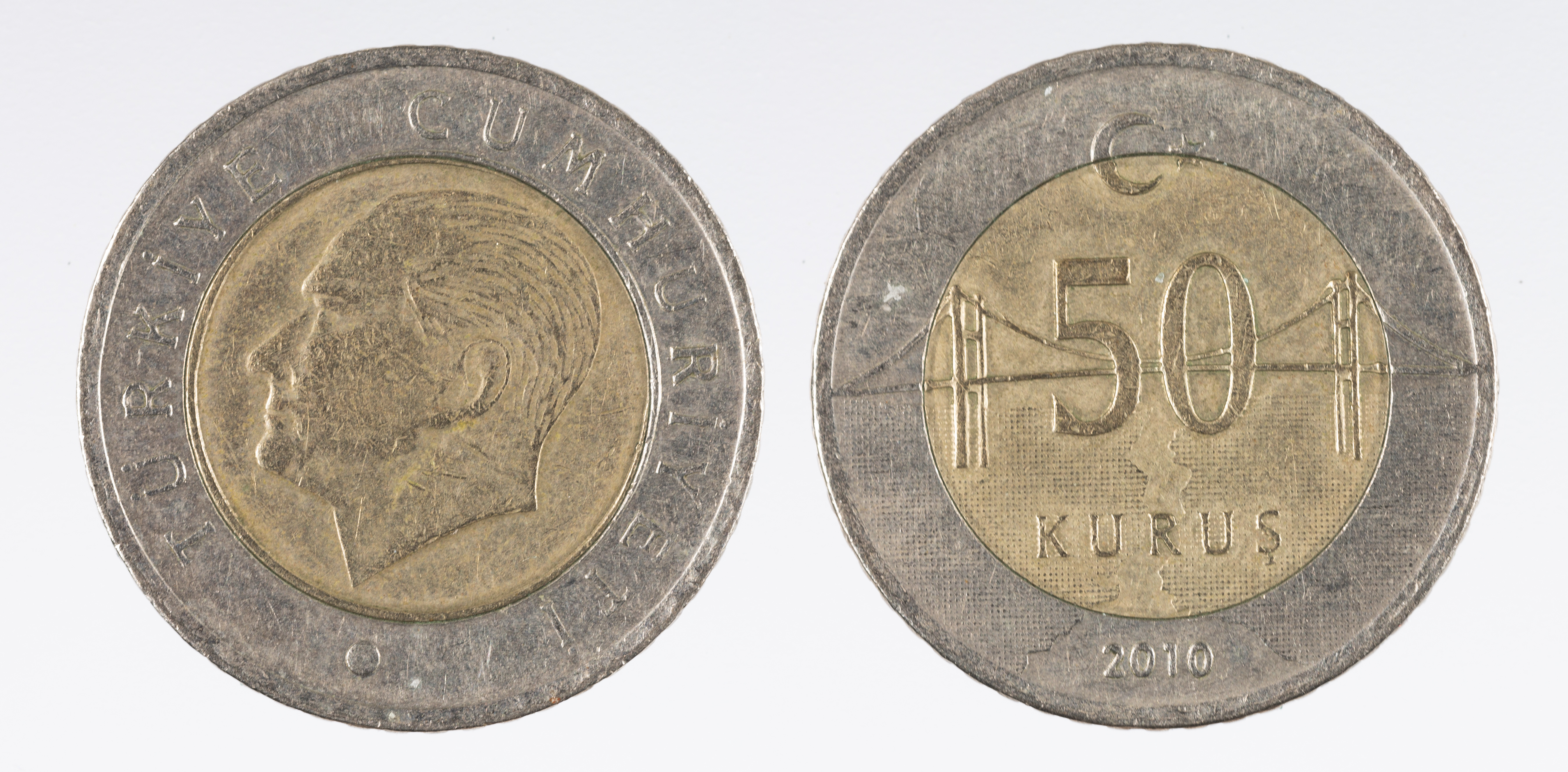 image for: República de Turquia - 50 kurus - 2010