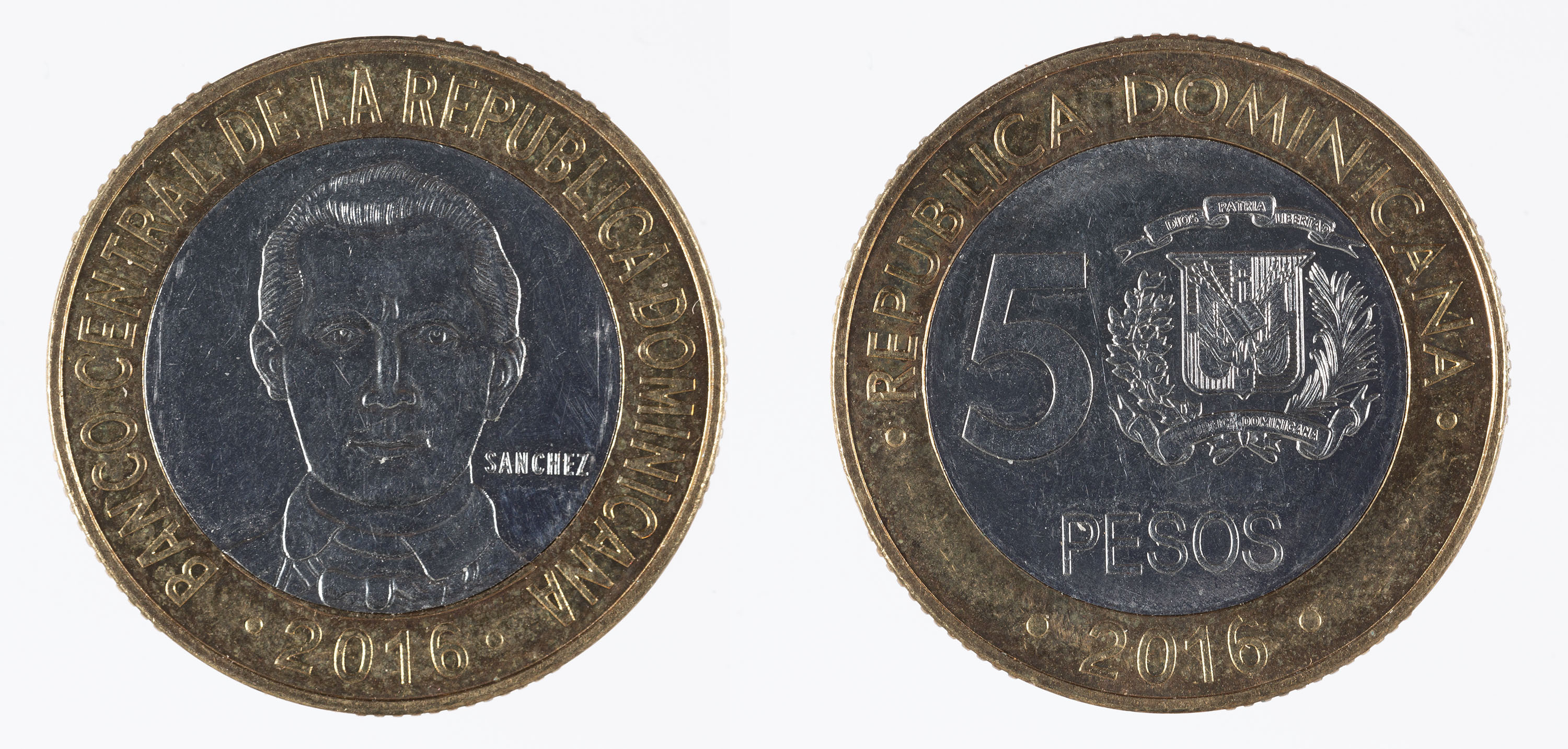 image for: República Dominicana - 5 pesos - 2016