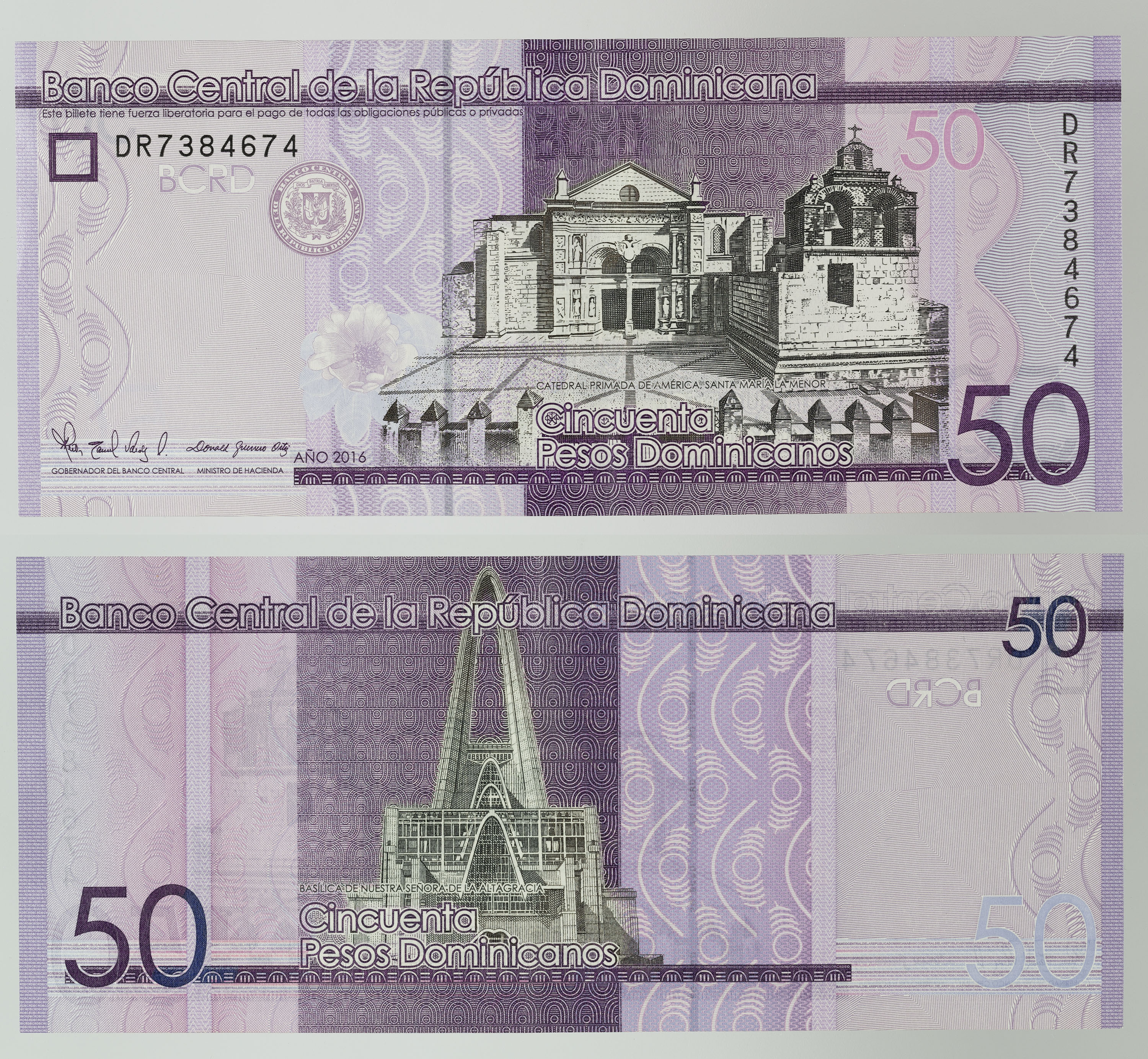 image for: Banco Central de la República Dominicana - 50 pesos - 2016