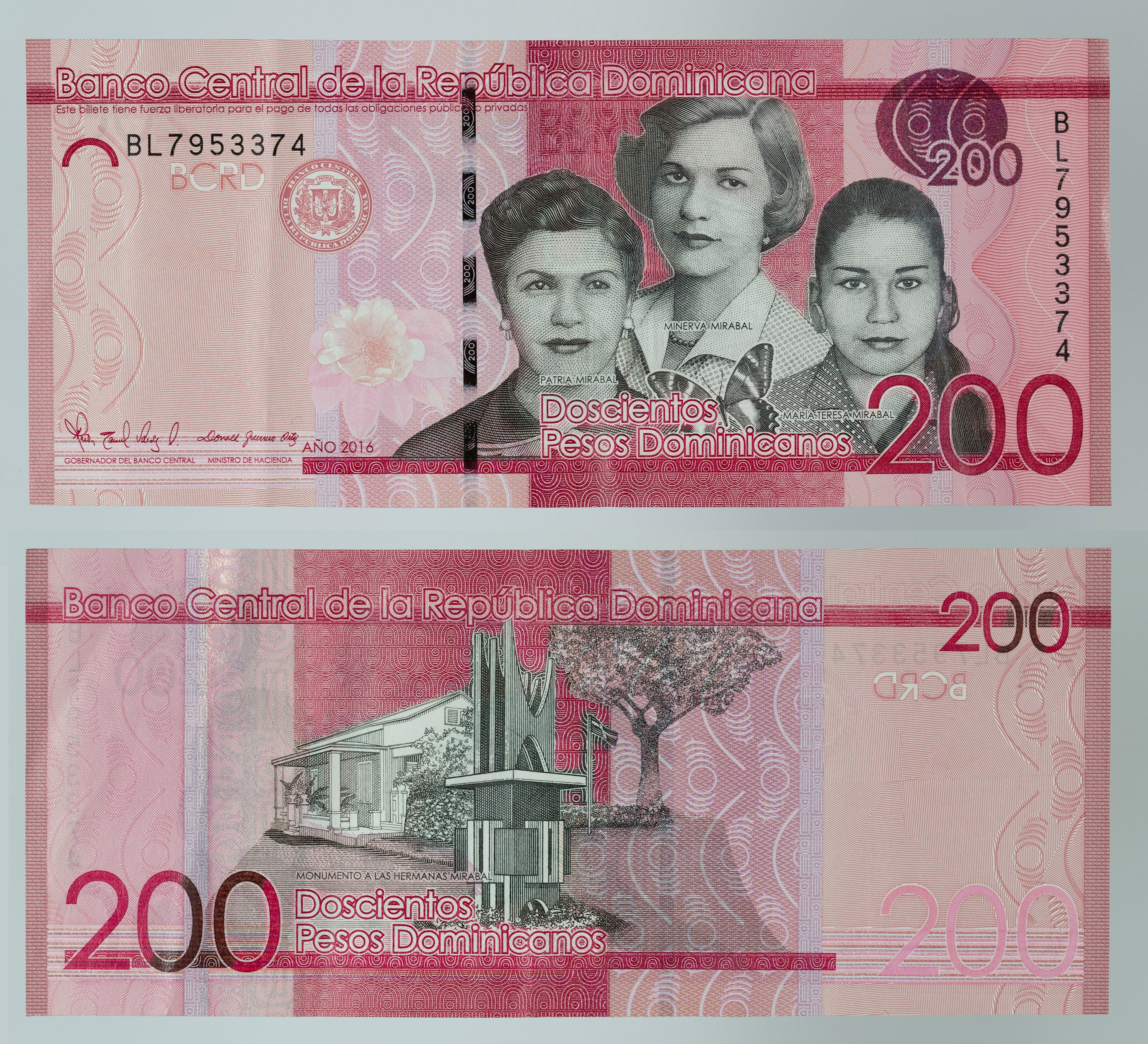 image for: Banco Central de la República Dominicana - 200 pesos - 2016