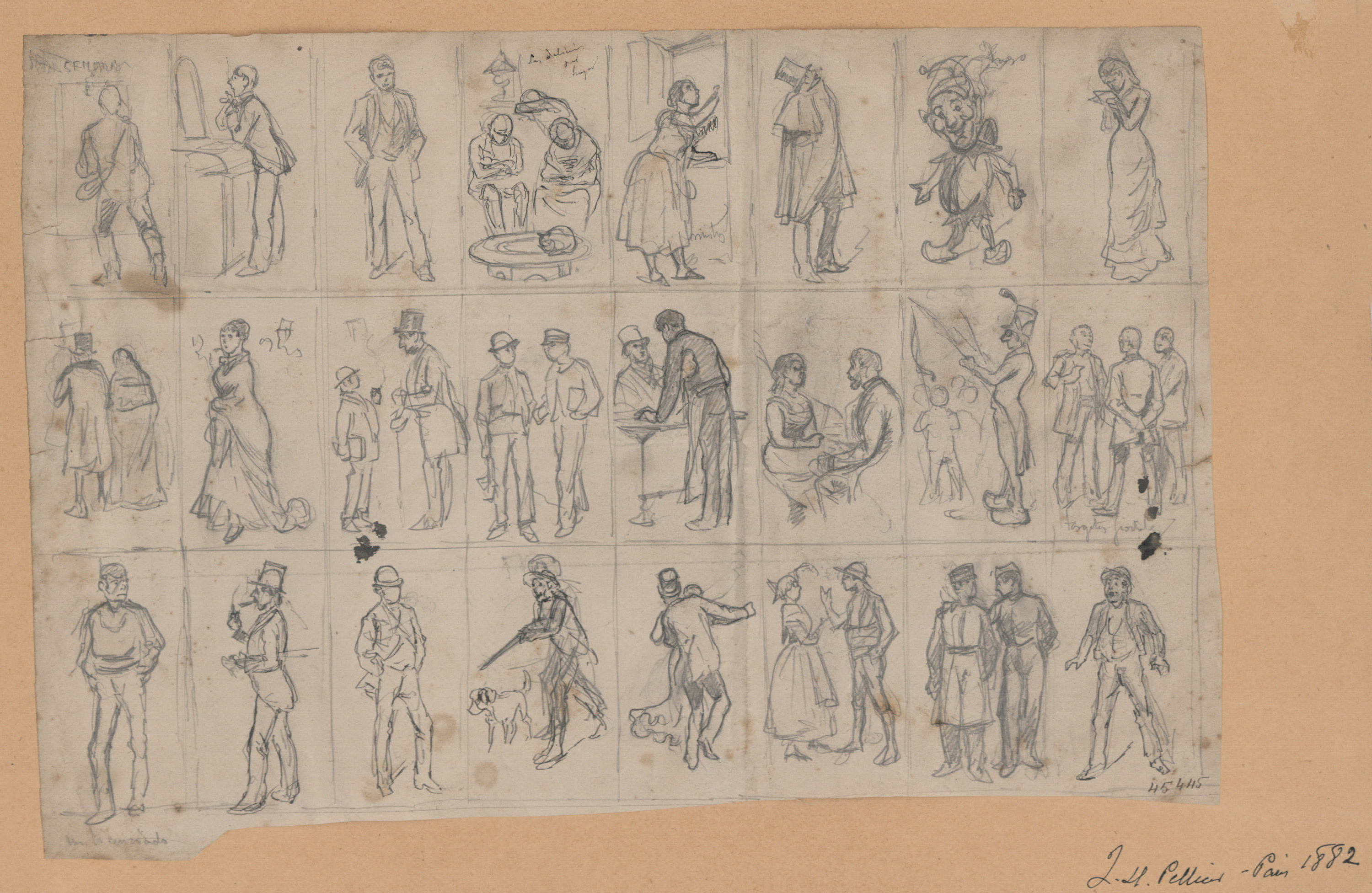 image for: Josep Lluís Pellicer - Estudisd'il·lustració per a publicacions - 1882