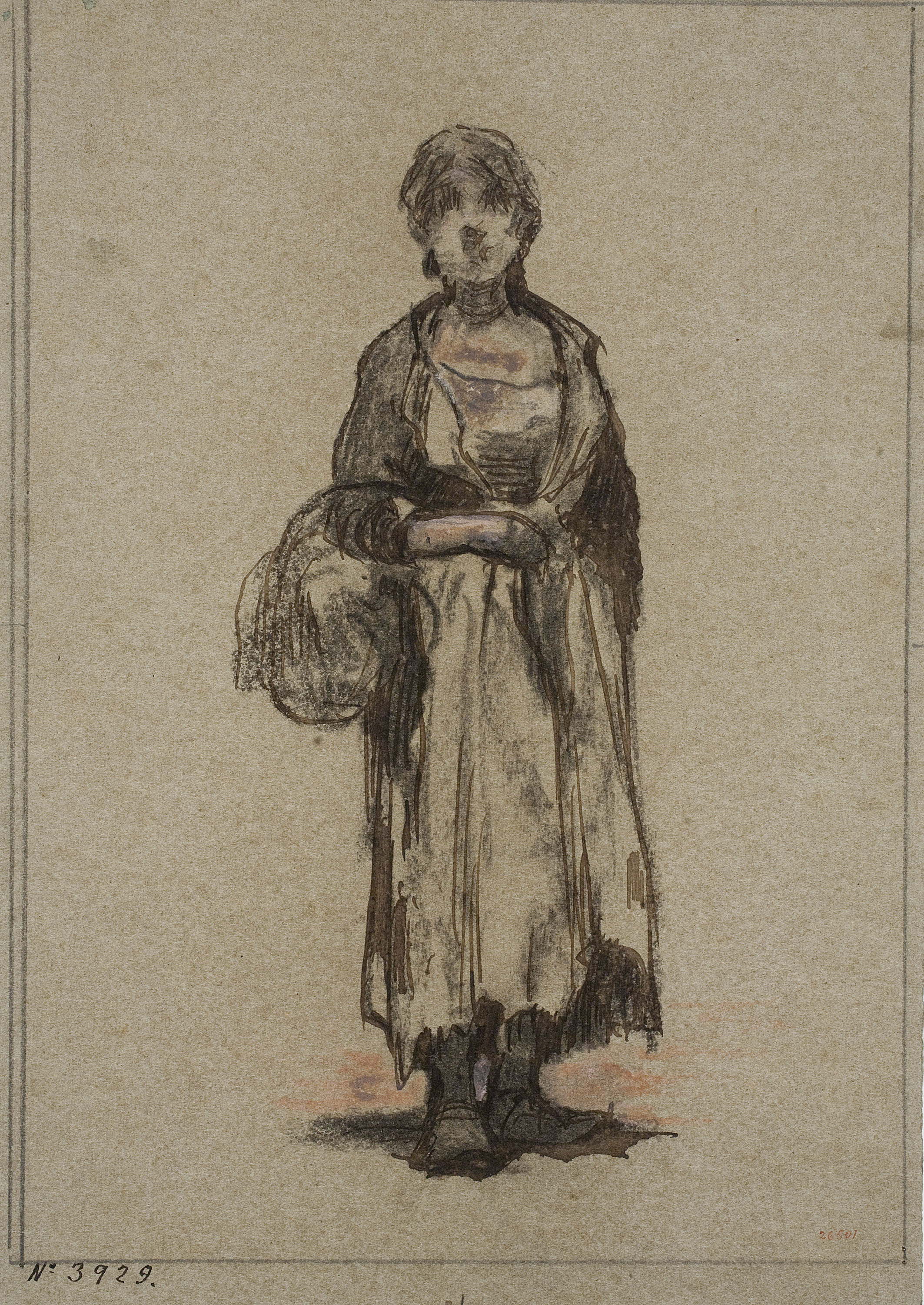 image for: Modest Urgell - Camperola amb cistell (anvers) / Pollets (revers) - Cap a 1864
