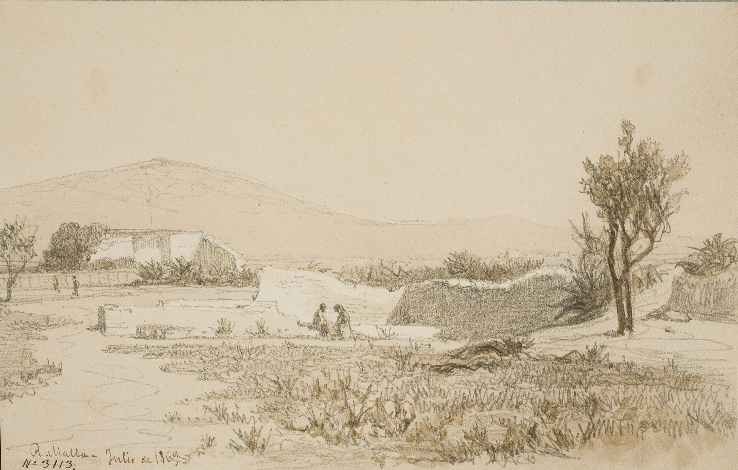 image for: Lluís Rigalt - Riera de Malla - Juliol de 1869