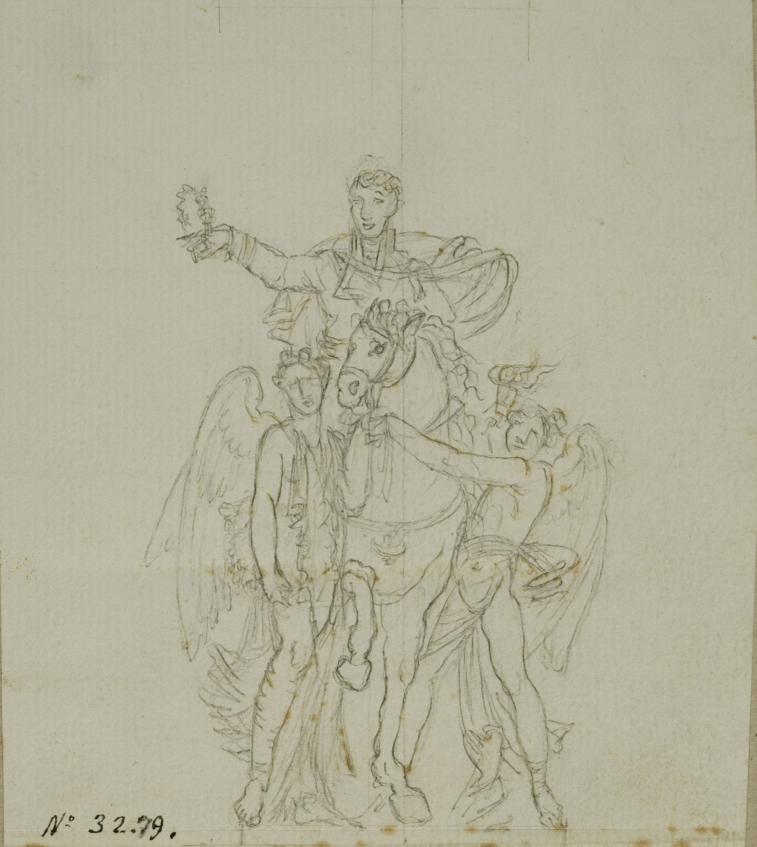 image for: Pau Rigalt - Composició al·legòrica per a un projecte de monument dedicat a Ferran VIIè - Cap a 1820
