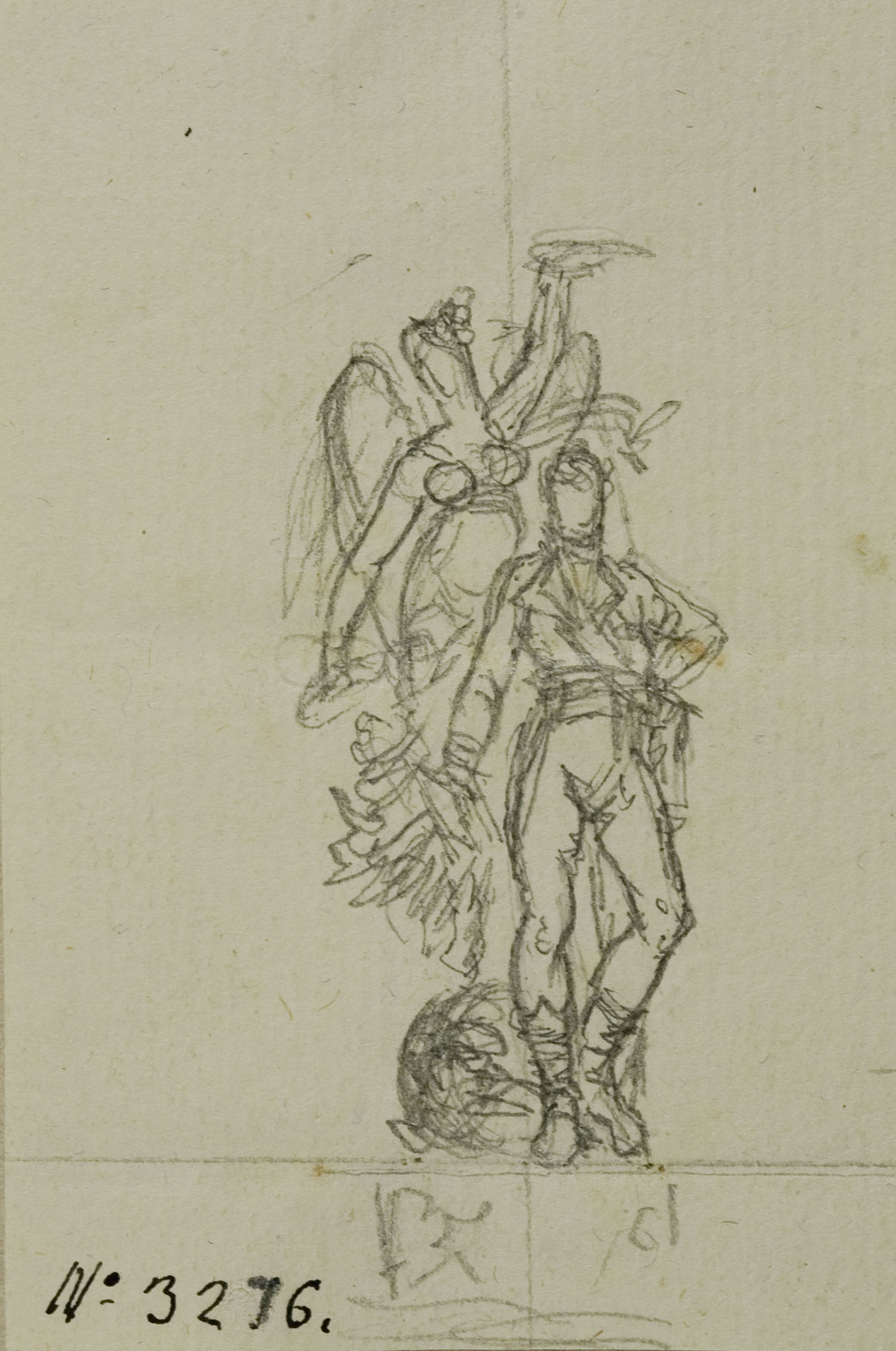 image for: Pau Rigalt - Composició al·legòrica per a un projecte de monument dedicat a Ferran VIIè - Cap a 1820